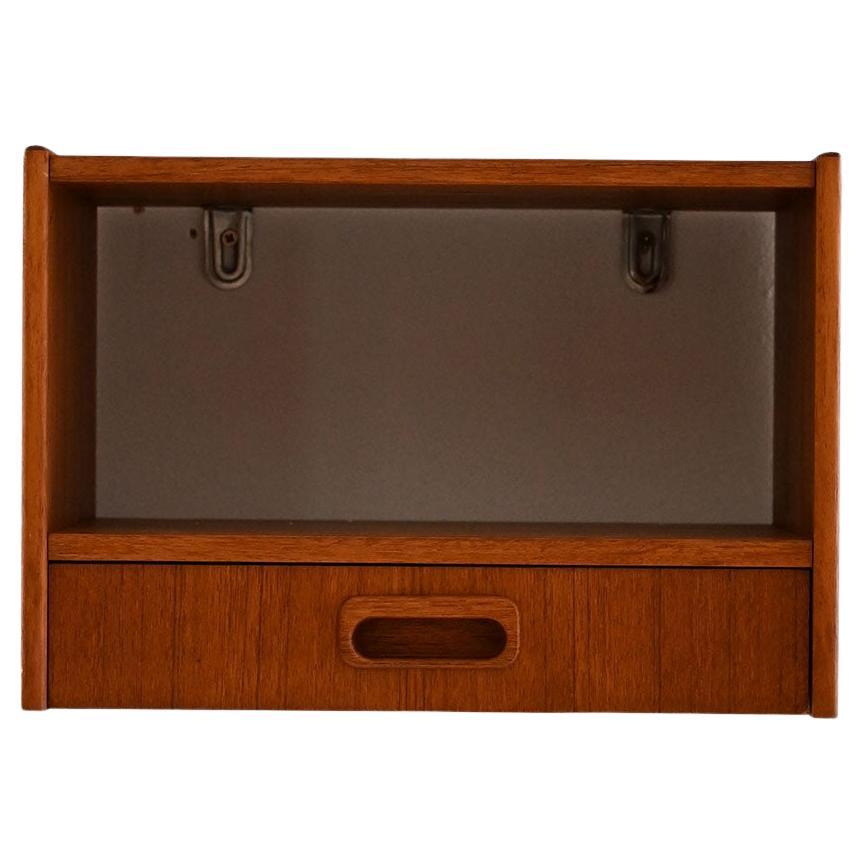Table de chevet murale scandinave vintage des années 1960