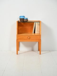 Table de chevet scandinave vintage en racine de bouleau