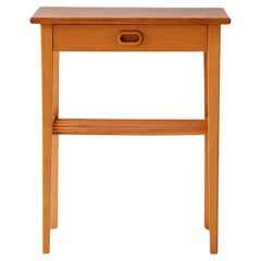 Comodino scandinavo vintage in rovere chiaro