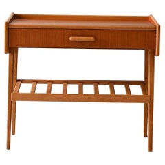 Comodino scandinavo vintage in teak bicolore anni 50/60