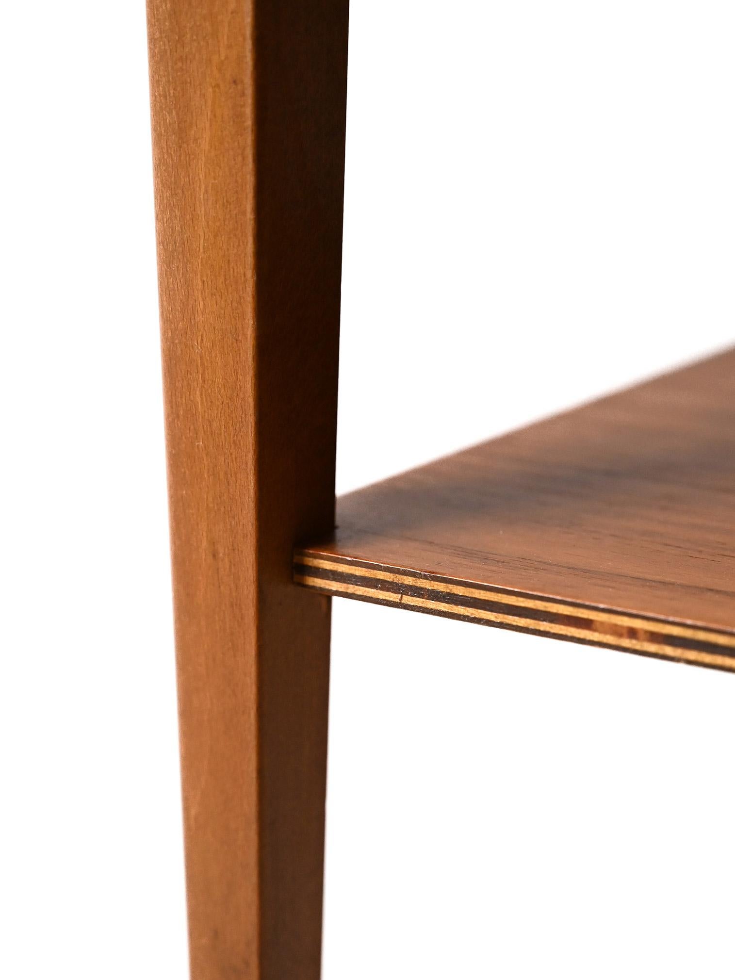 Mid-20th Century Comodino scandinavo vintage in teak Björkås Möbelfabrik in vendita