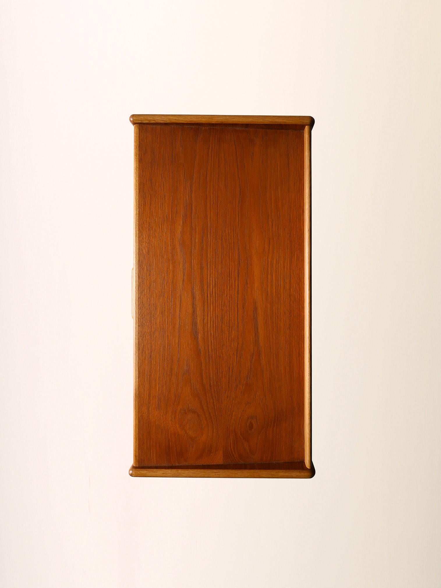 Scandinavian vintage teak nightstand with drawer, 1960s For Sale 1