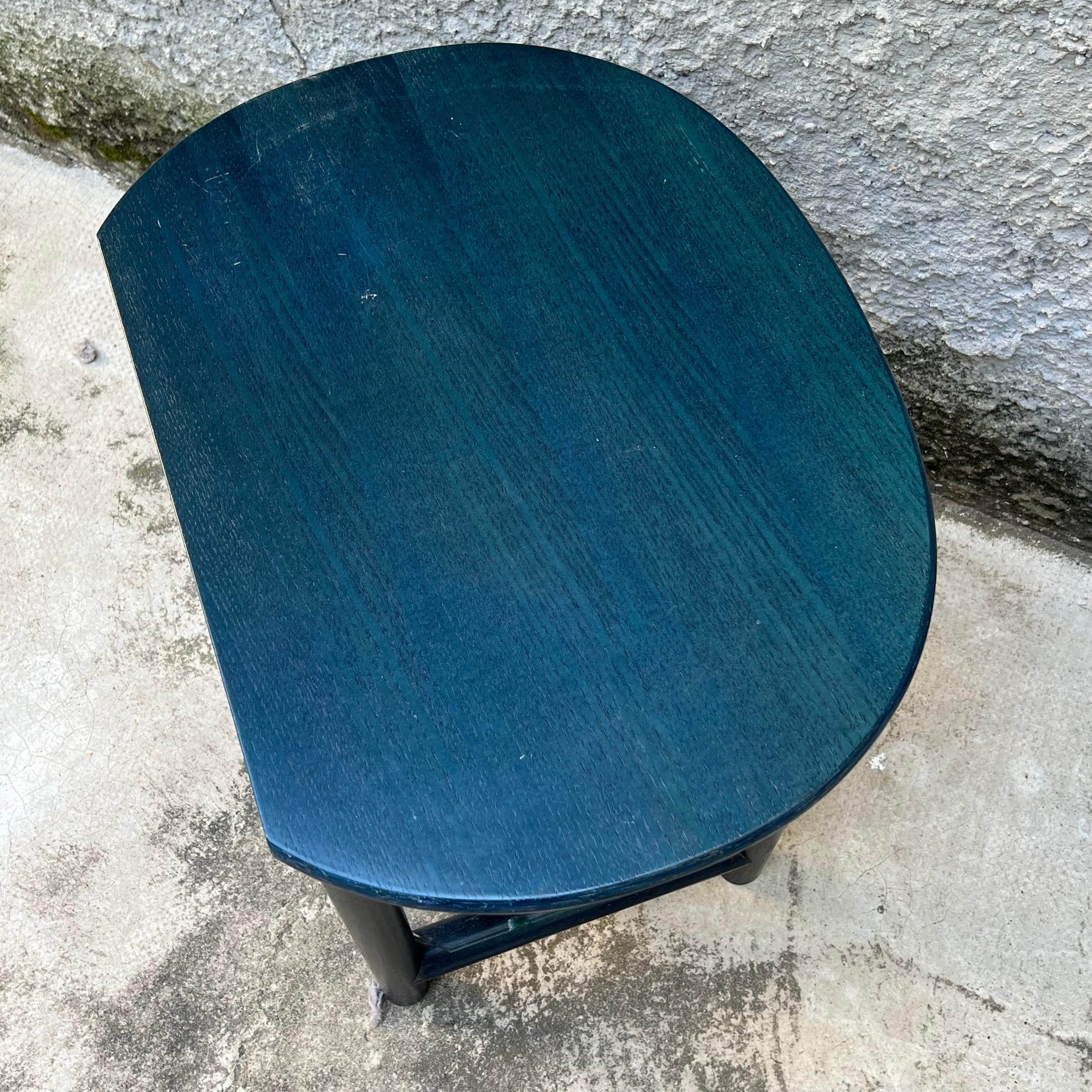 Single Nightstand in Wood and Glass Top by Roberti Rattan - Italy - 1980s For Sale 2