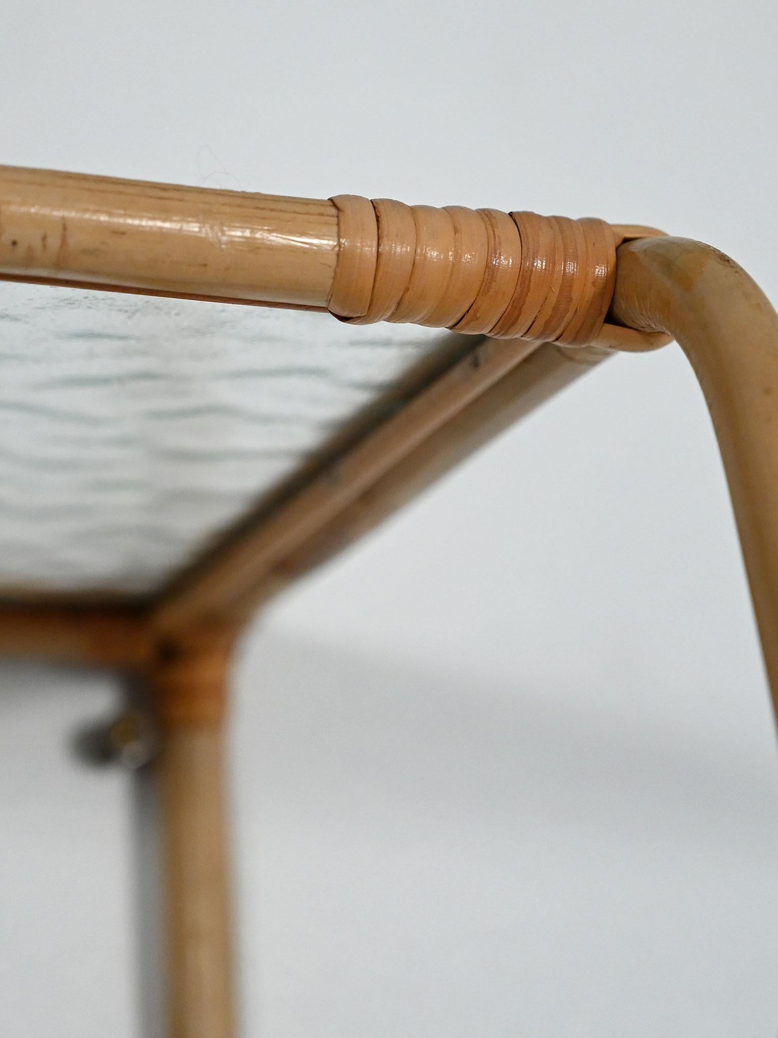 Bambou Comodino sospeso in bambù anni ’60 en vente