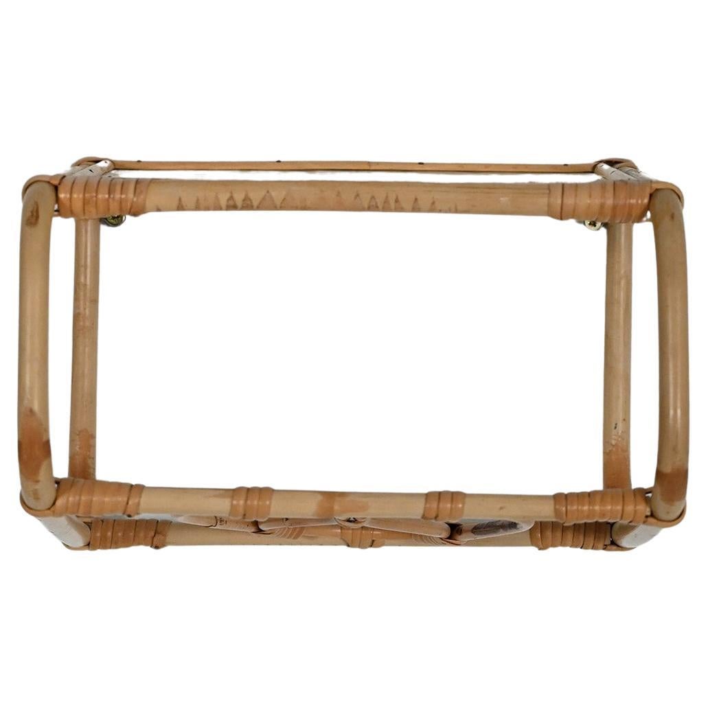 Comodino sospeso in bambù anni ’60 en vente