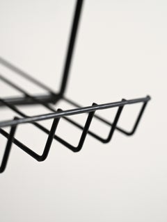 Table de chevet suspendue suédoise en teck et métal des années 1950