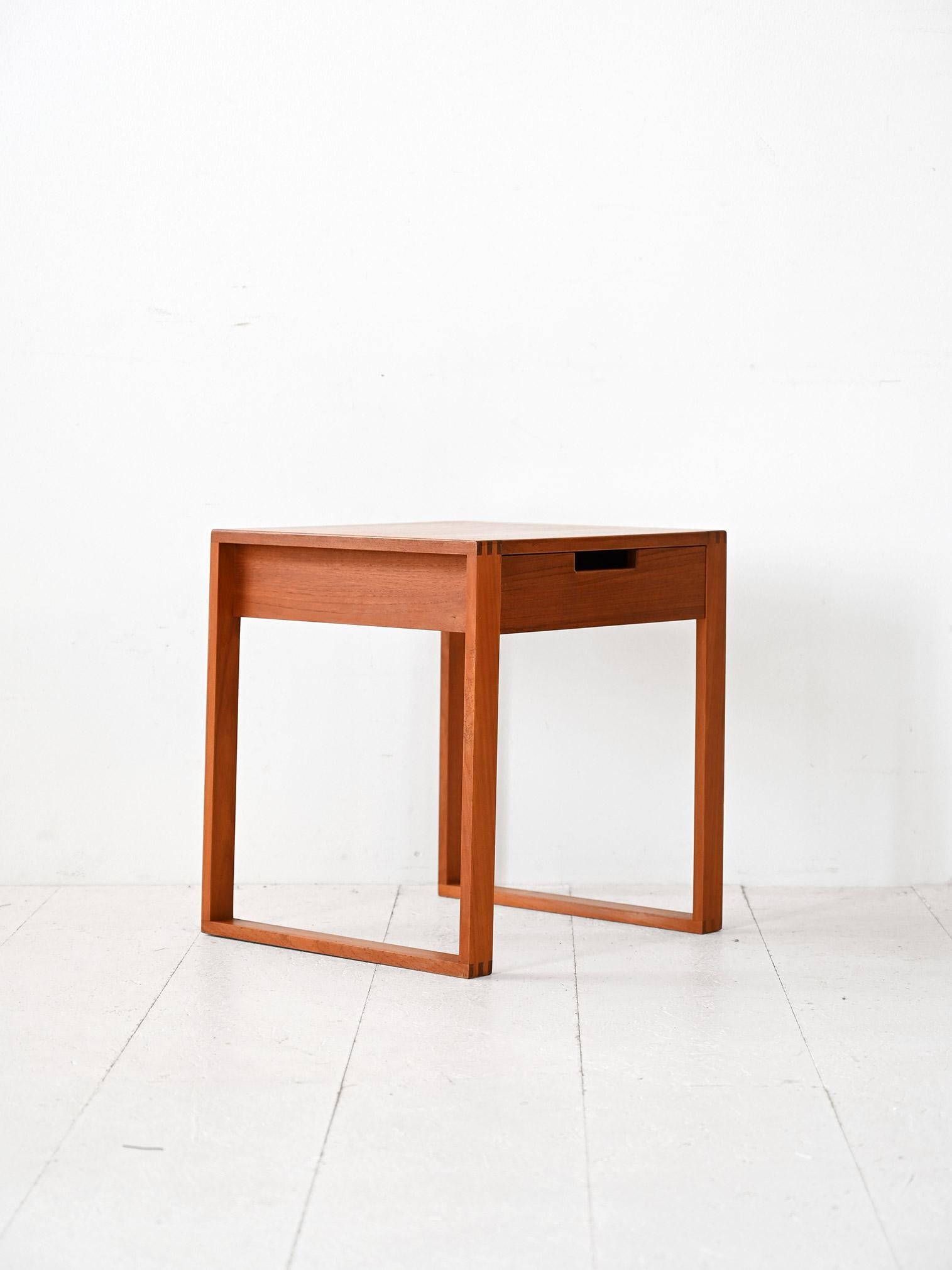 Scandinavian Modern Swedish teak nightstand For Sale