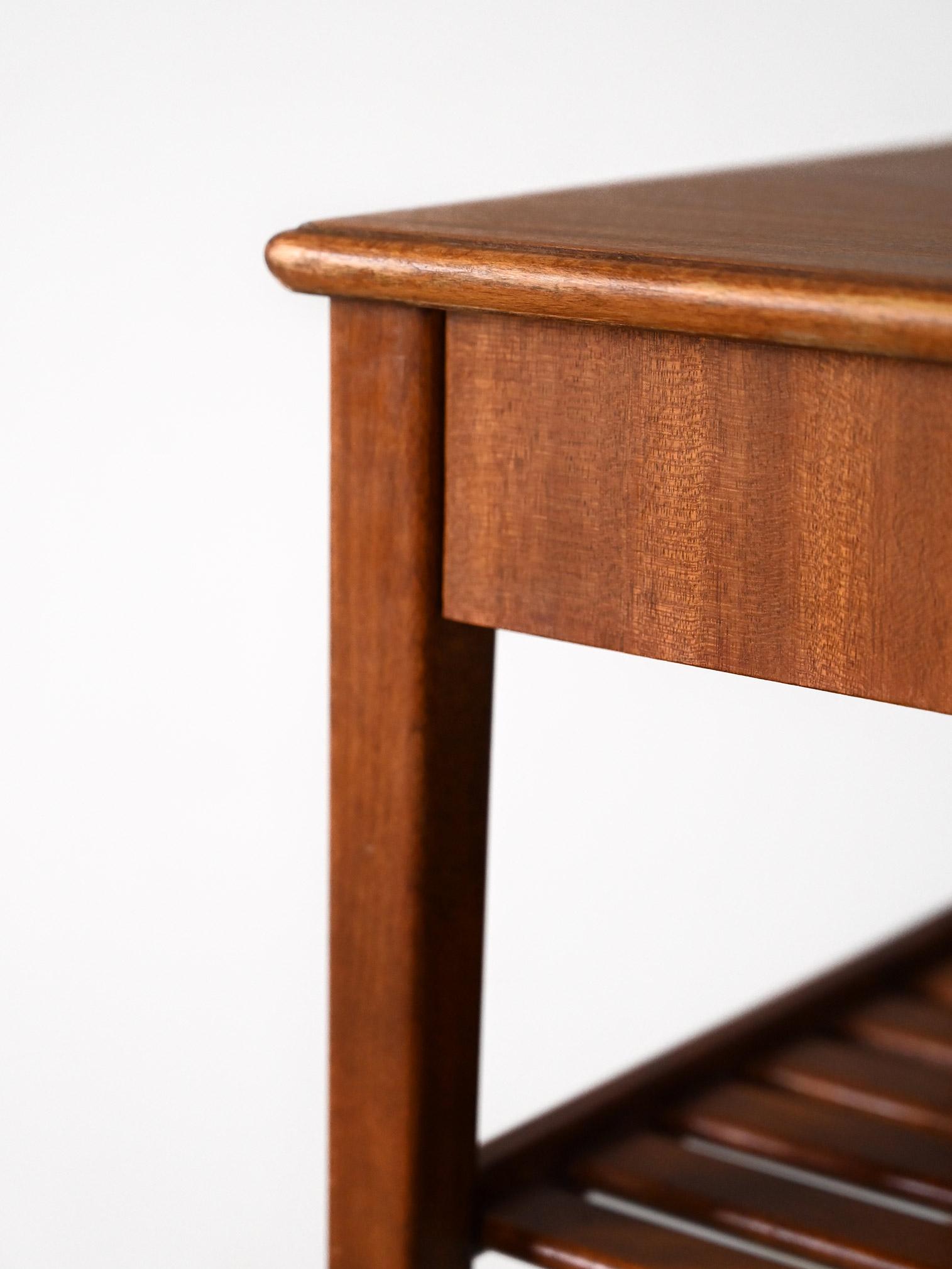 Mid-20th Century Vintage mahogany nightstand For Sale