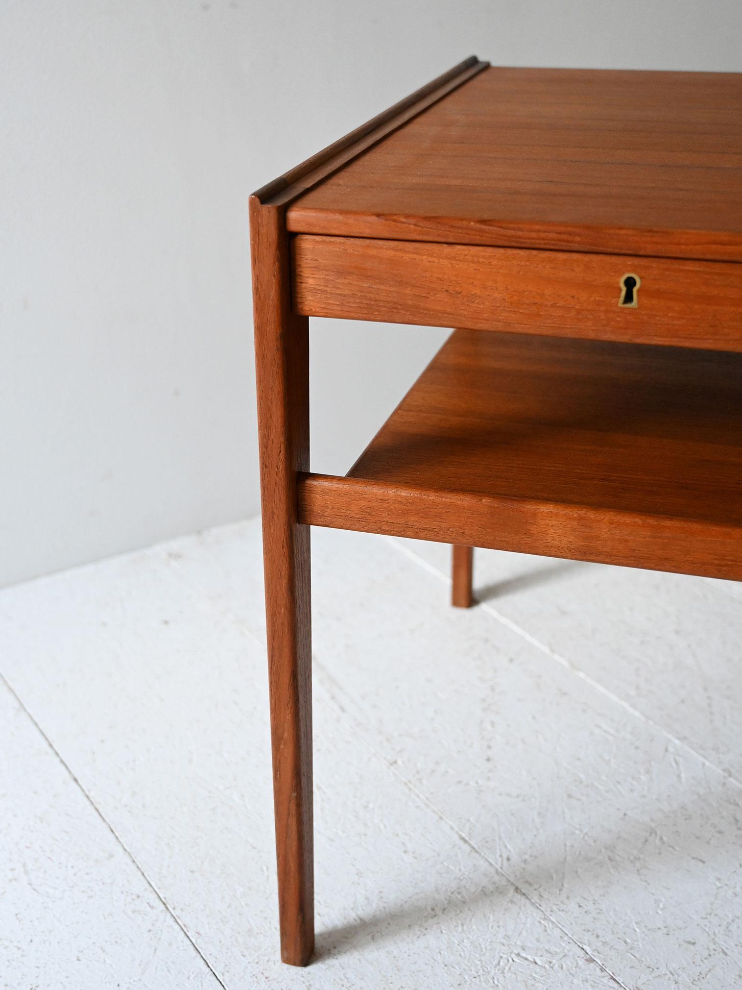 Comodino vintage svedese di Egström & Mírstrand per Dixi Bon état - En vente à Brescia, IT