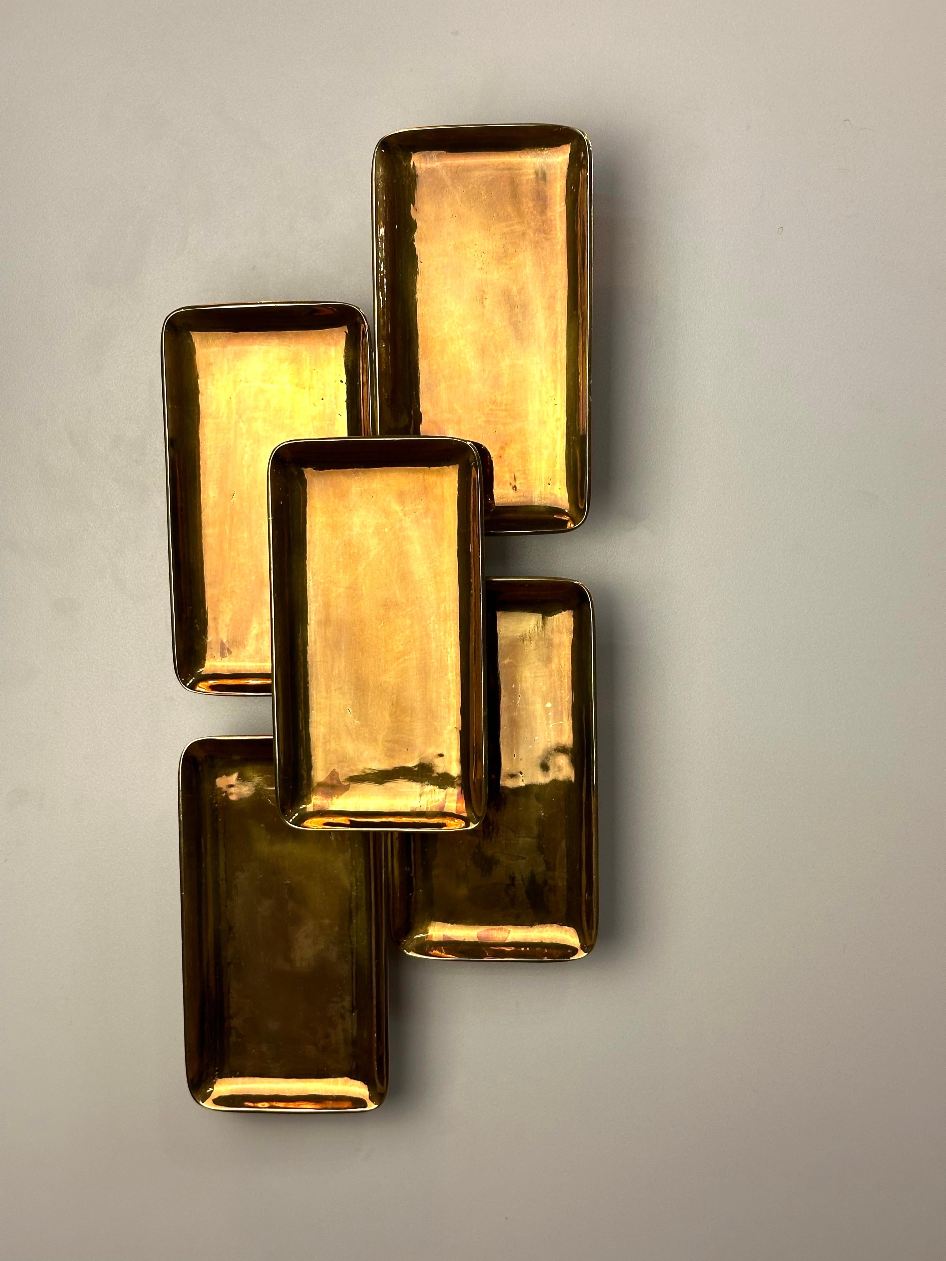 COMOR Brass Casting Monumental Wall Sconce  For Sale 2