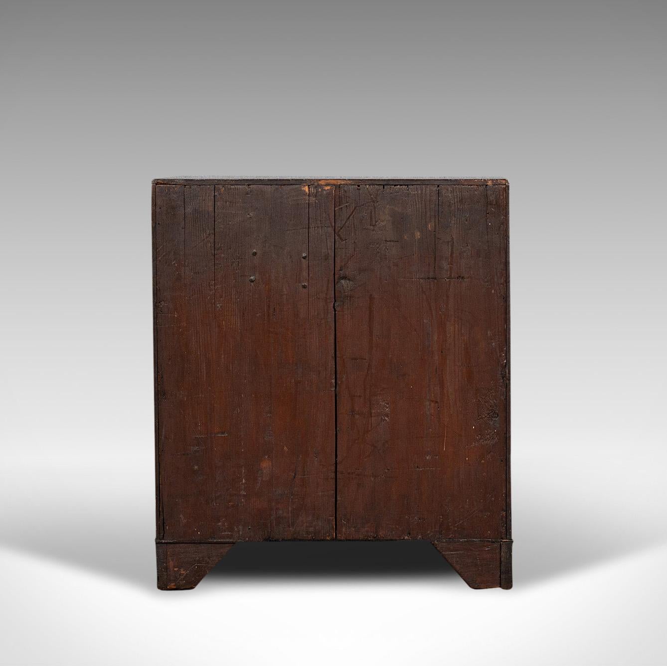 18th Century Compact Antique Chest of Drawers, English, Mahogany, Bedside Stand, Georgian