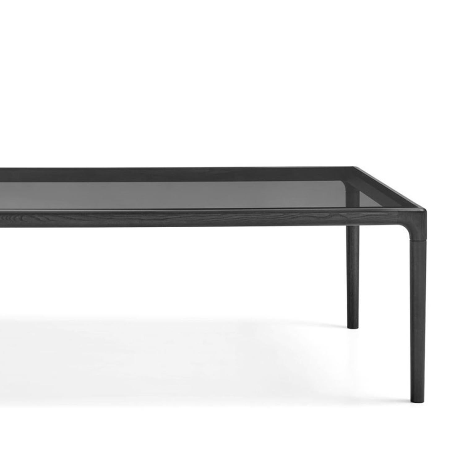 Fait main Table de salle à manger compacte noire en vente