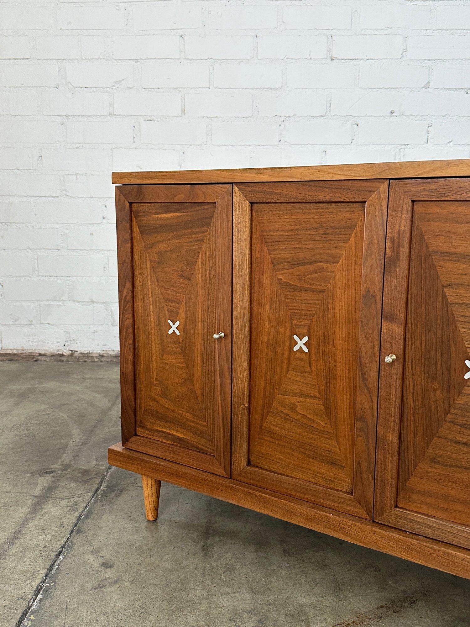 Mid-Century Modern Compact Credenza by American of Martinsville For Sale