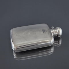 Compact Engine-Turned Hip Flask
