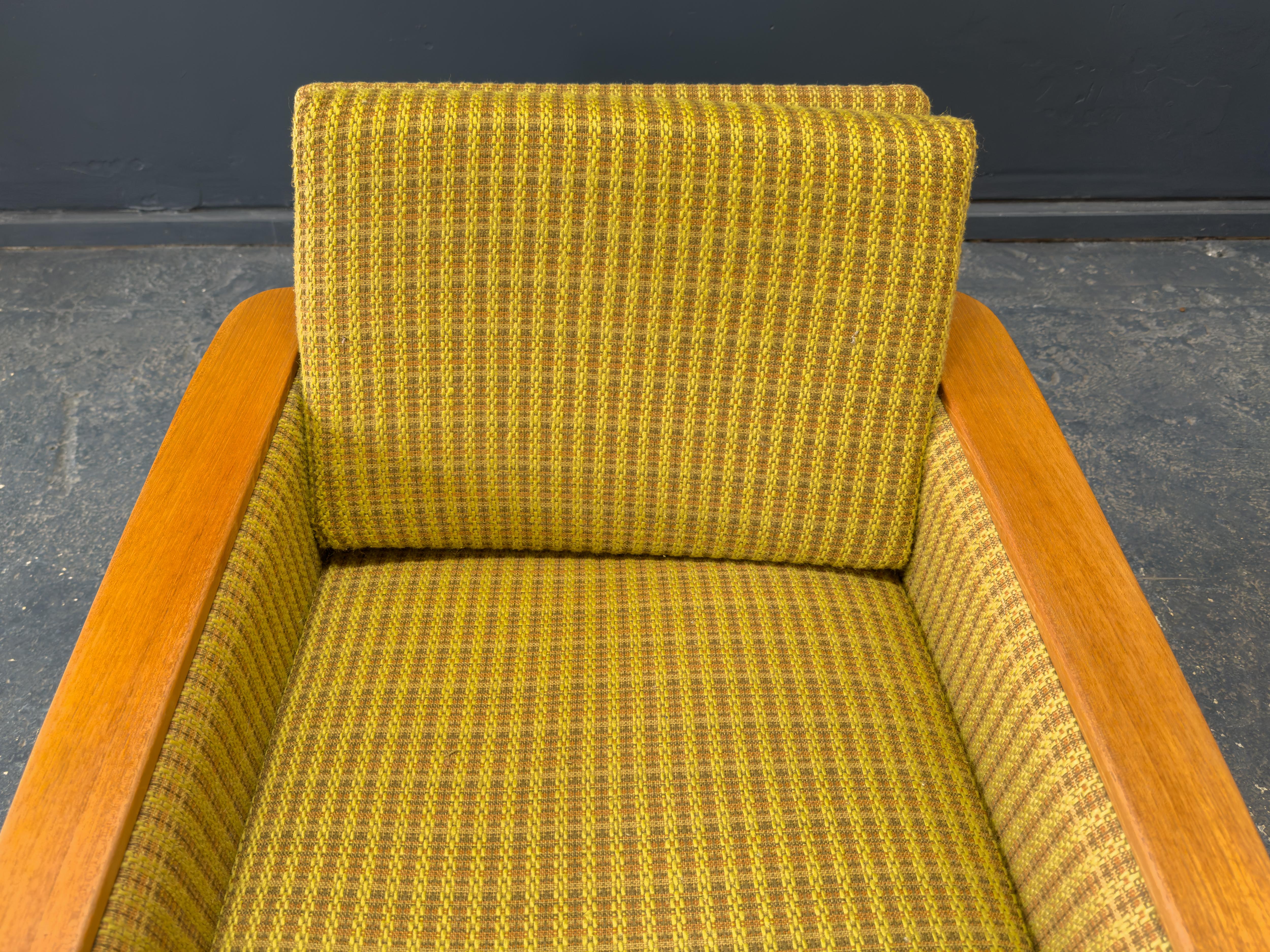 Sillón Compacto Verde y Teca siglo XX en venta