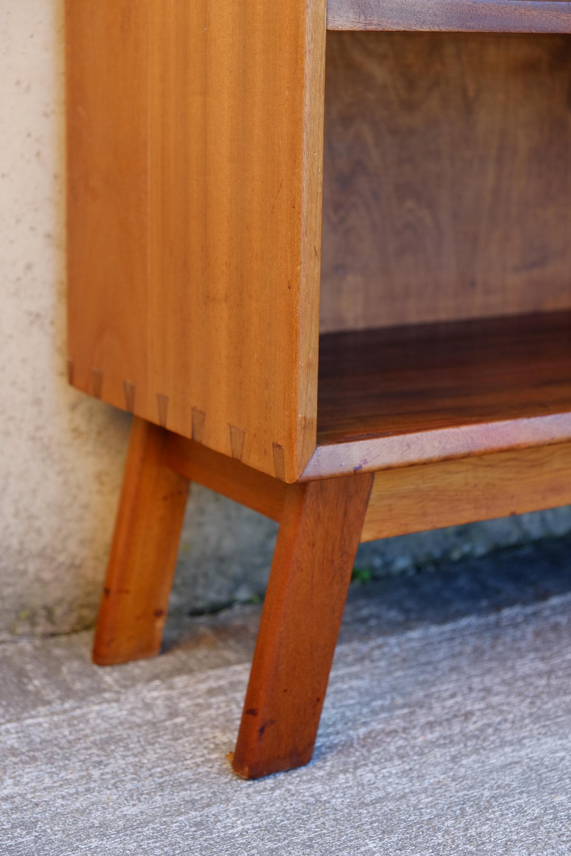 Compact Mid-Century Teak Sideboard / 1960's Bookcase Cabinet For Sale 4