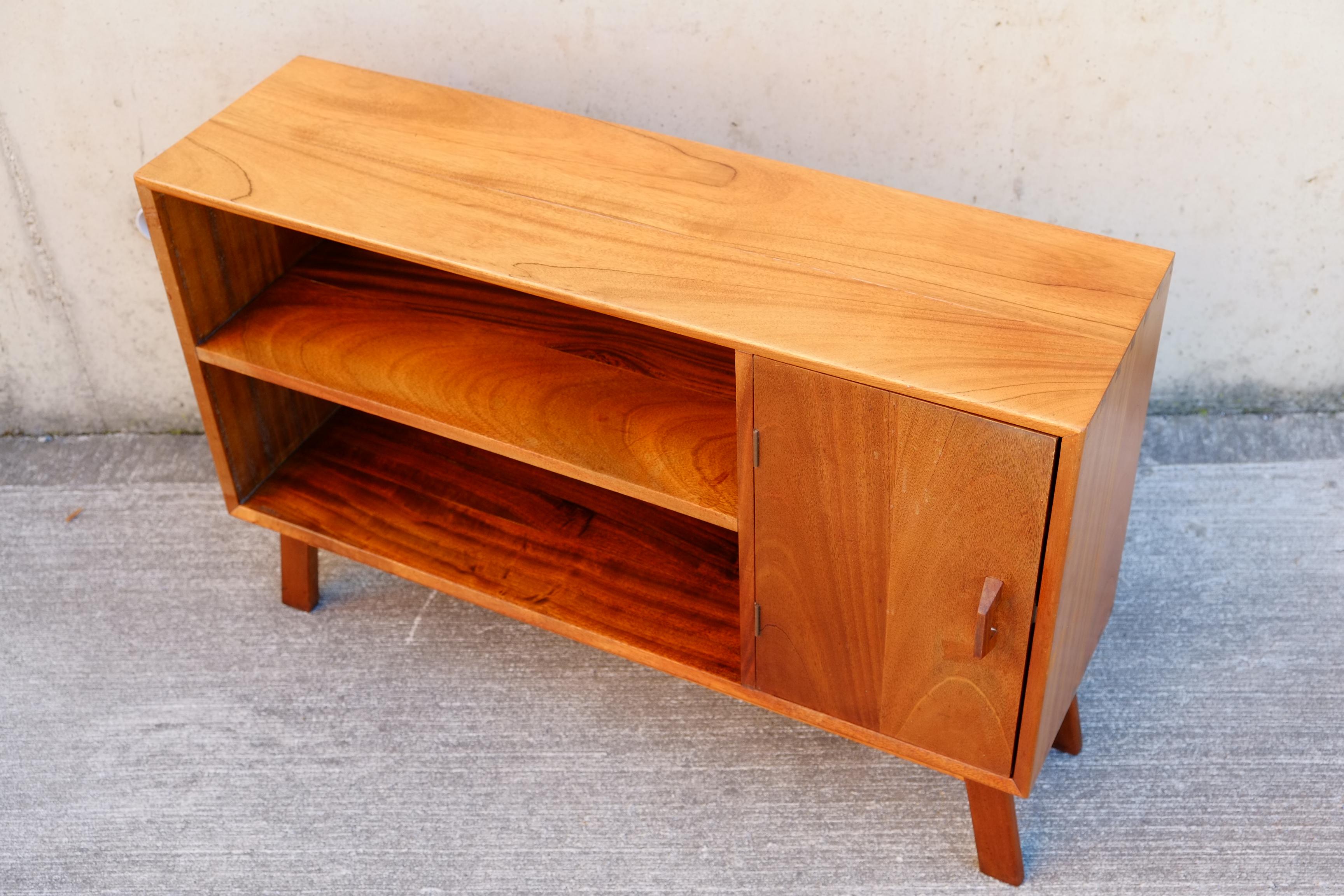 Mid-20th Century Compact Mid-Century Teak Sideboard / 1960's Bookcase Cabinet For Sale