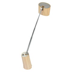 1960s Compact Tan Task Adjustable Desk Lamp Hamilton Industries Modern Chicago