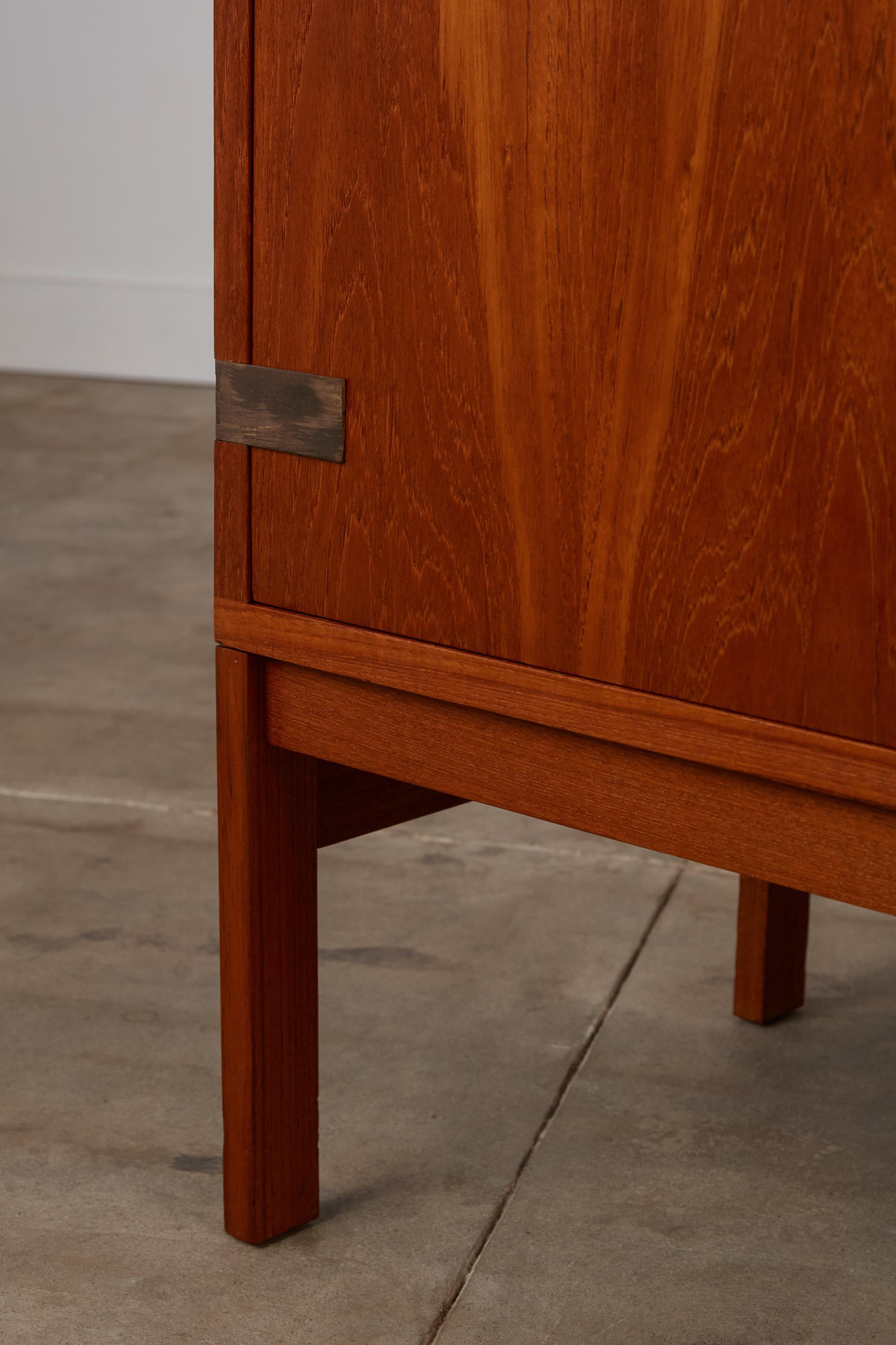 Compact Teak and Brass Credenza by France & Søns 6