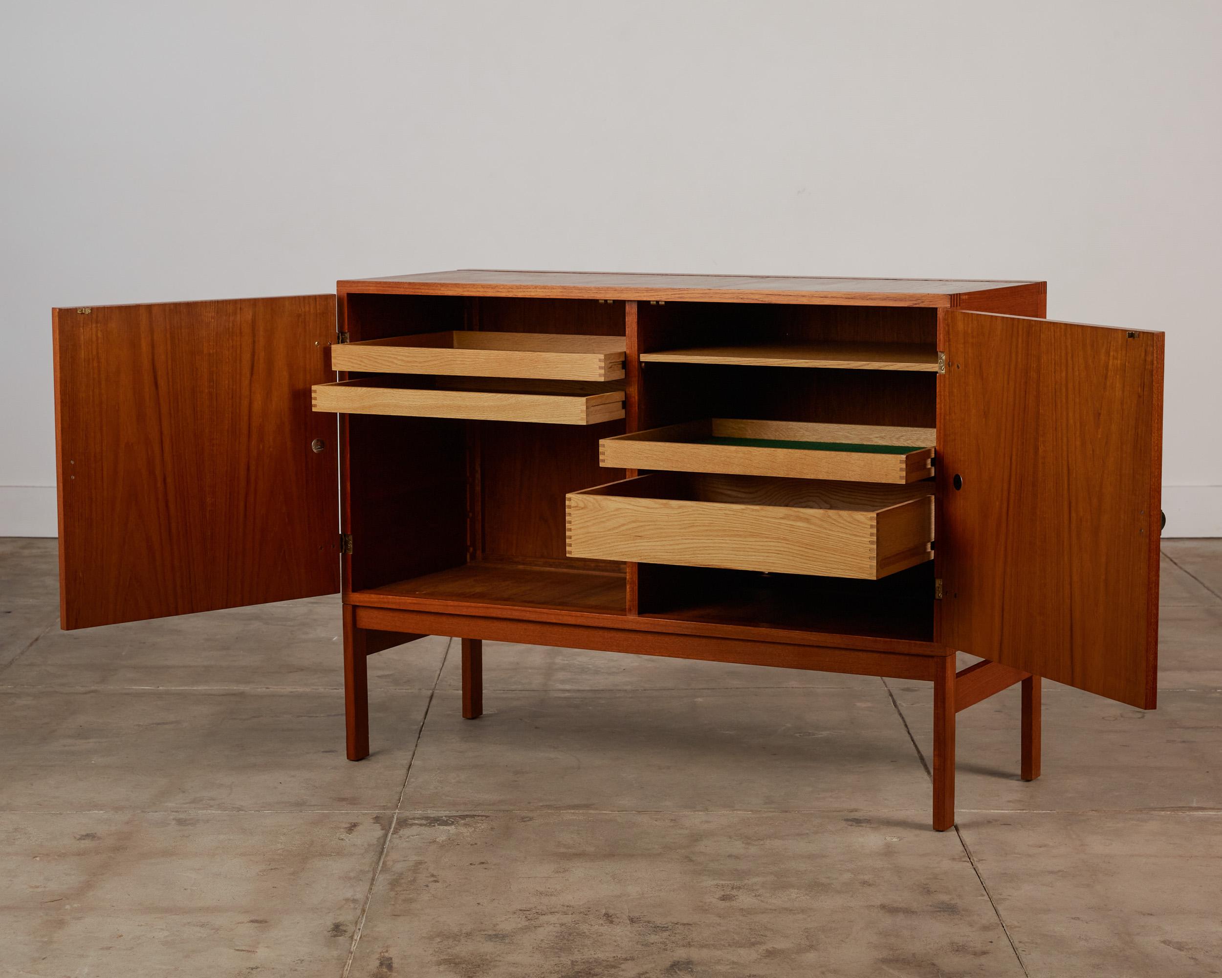 Compact Teak and Brass Credenza by France & Søns 2