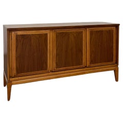 Compact two tone credenza