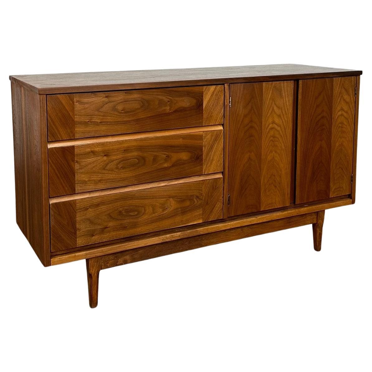 Compact Walnut Credenza by Basset