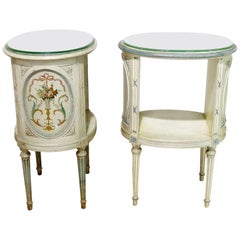 Compainion Pair of Louis XVI Style Nightstands