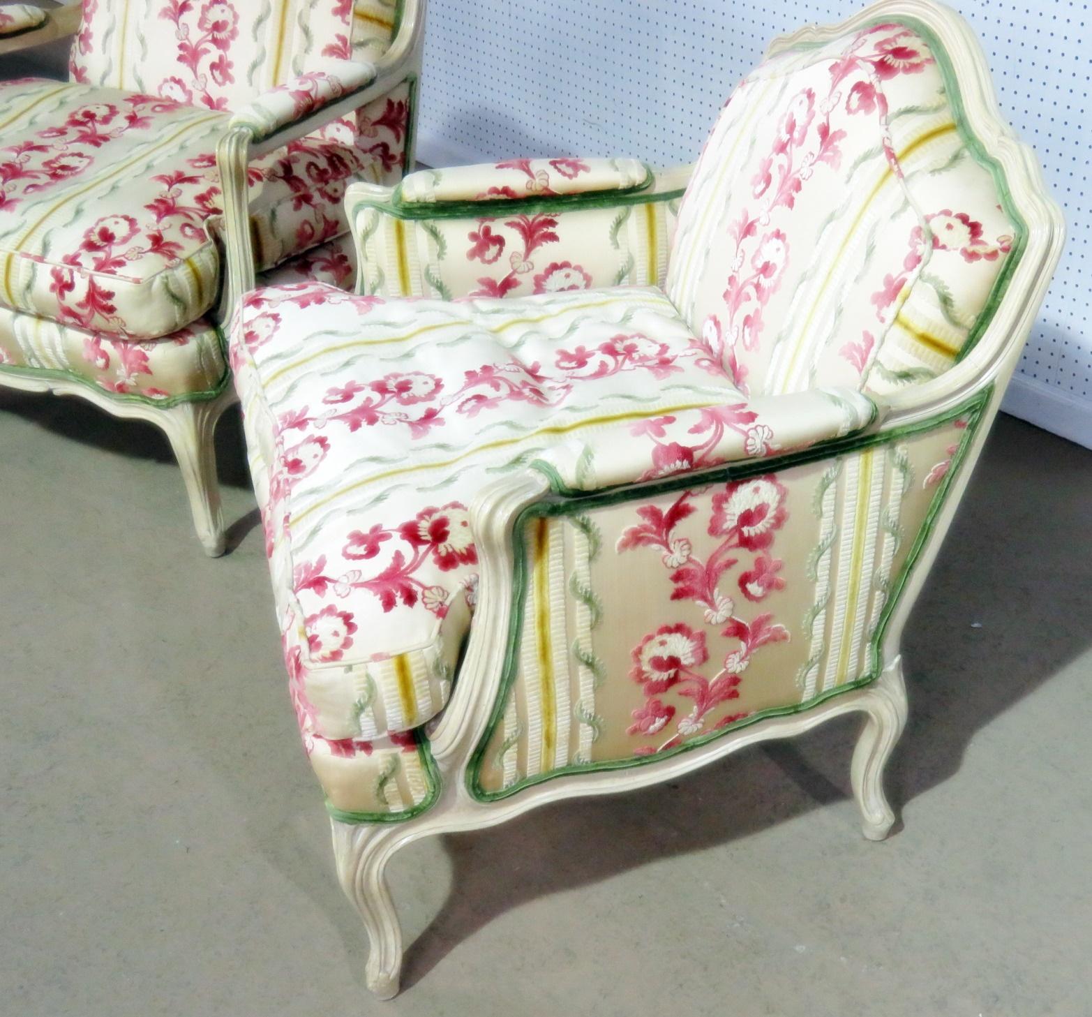 20th Century Companion Pair of Louis XV Style Chairs For Sale