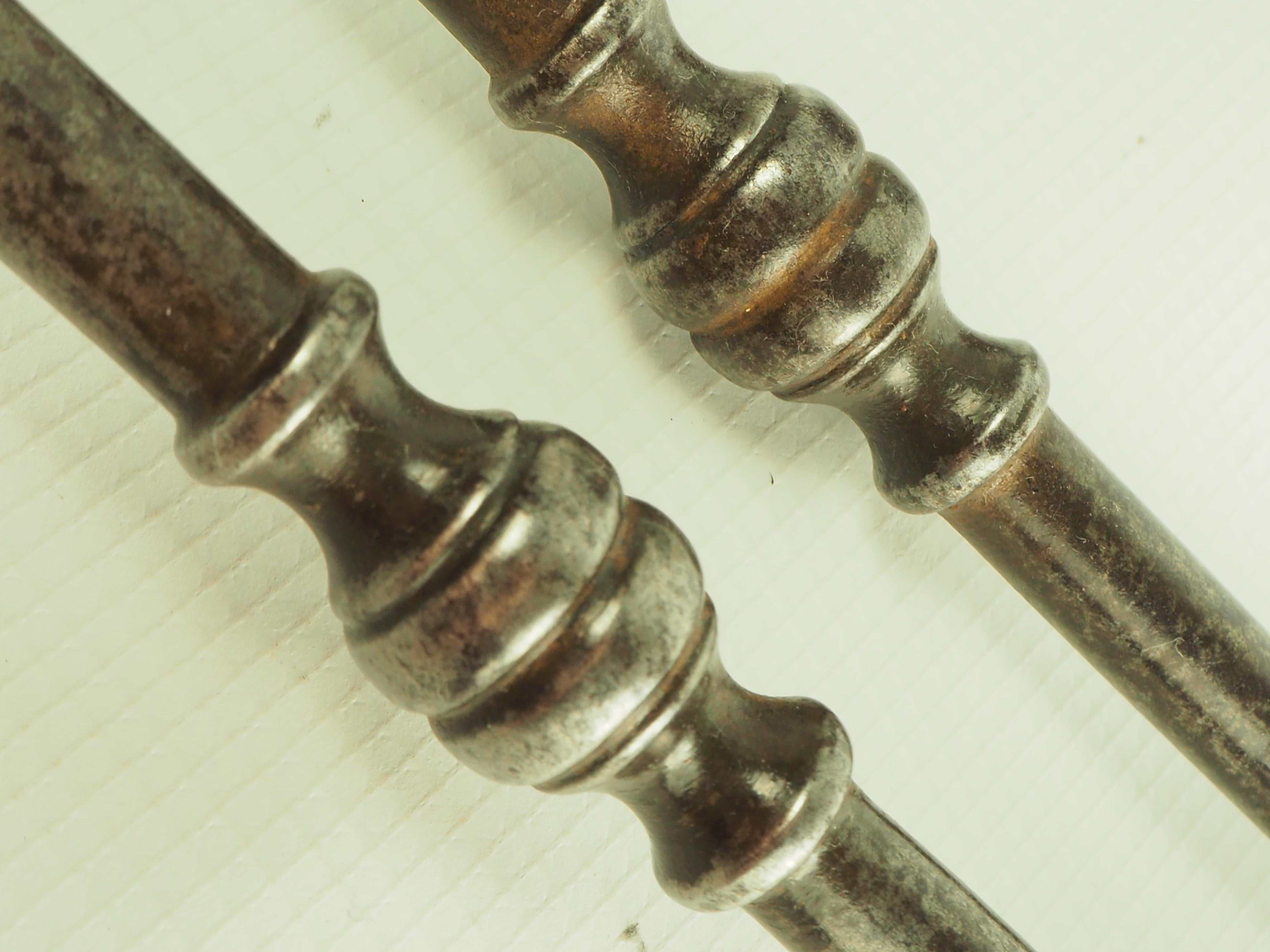 Companion Set of Three George III Steel Fire Tools 5