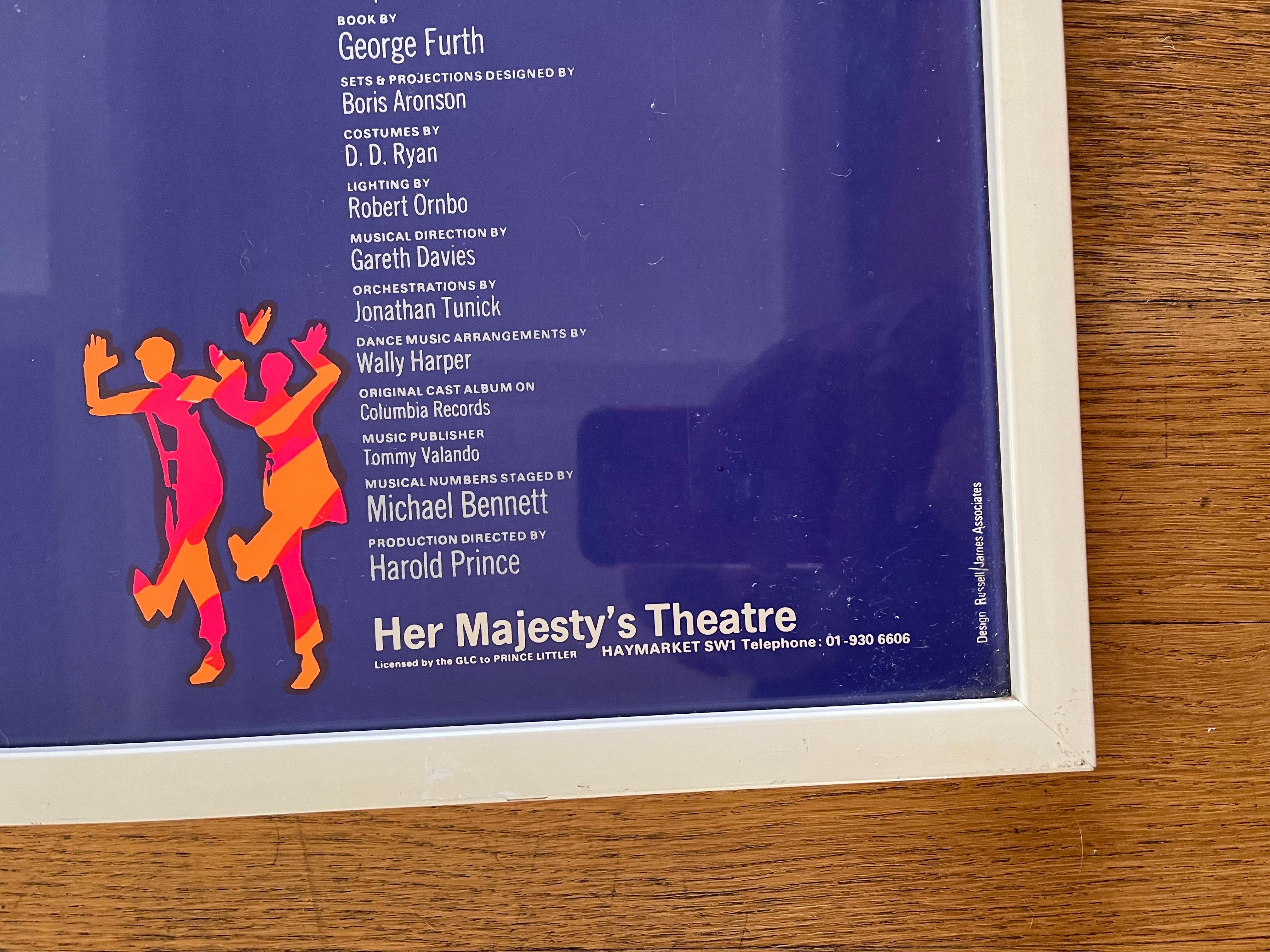 Modern Company - London Musical Window Card Poster - Sondheim Musical - 1972