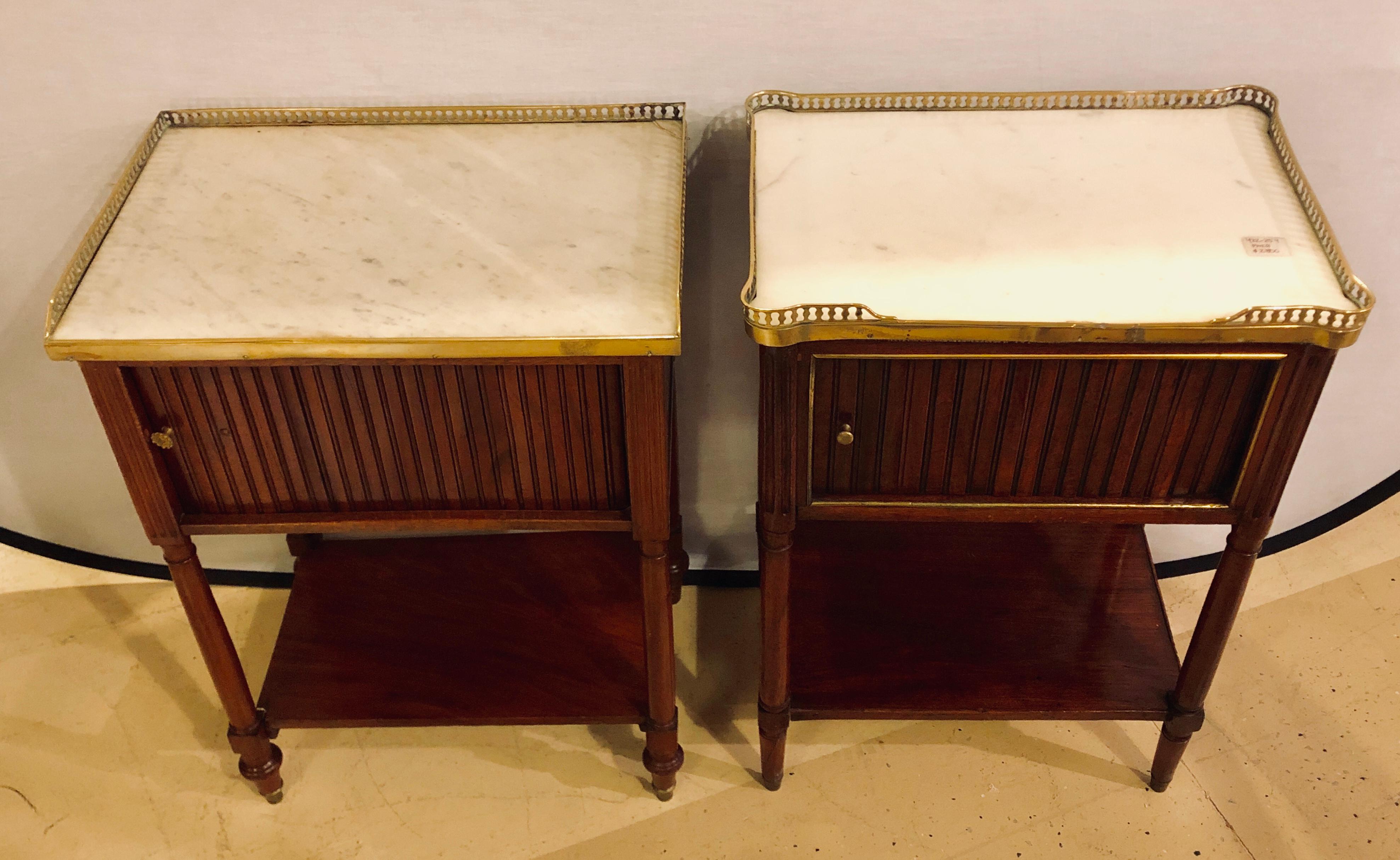 Neoclassical Comparable Pair of Smokers Cabinets Nightstands or Tables Maison Jansen Fashion