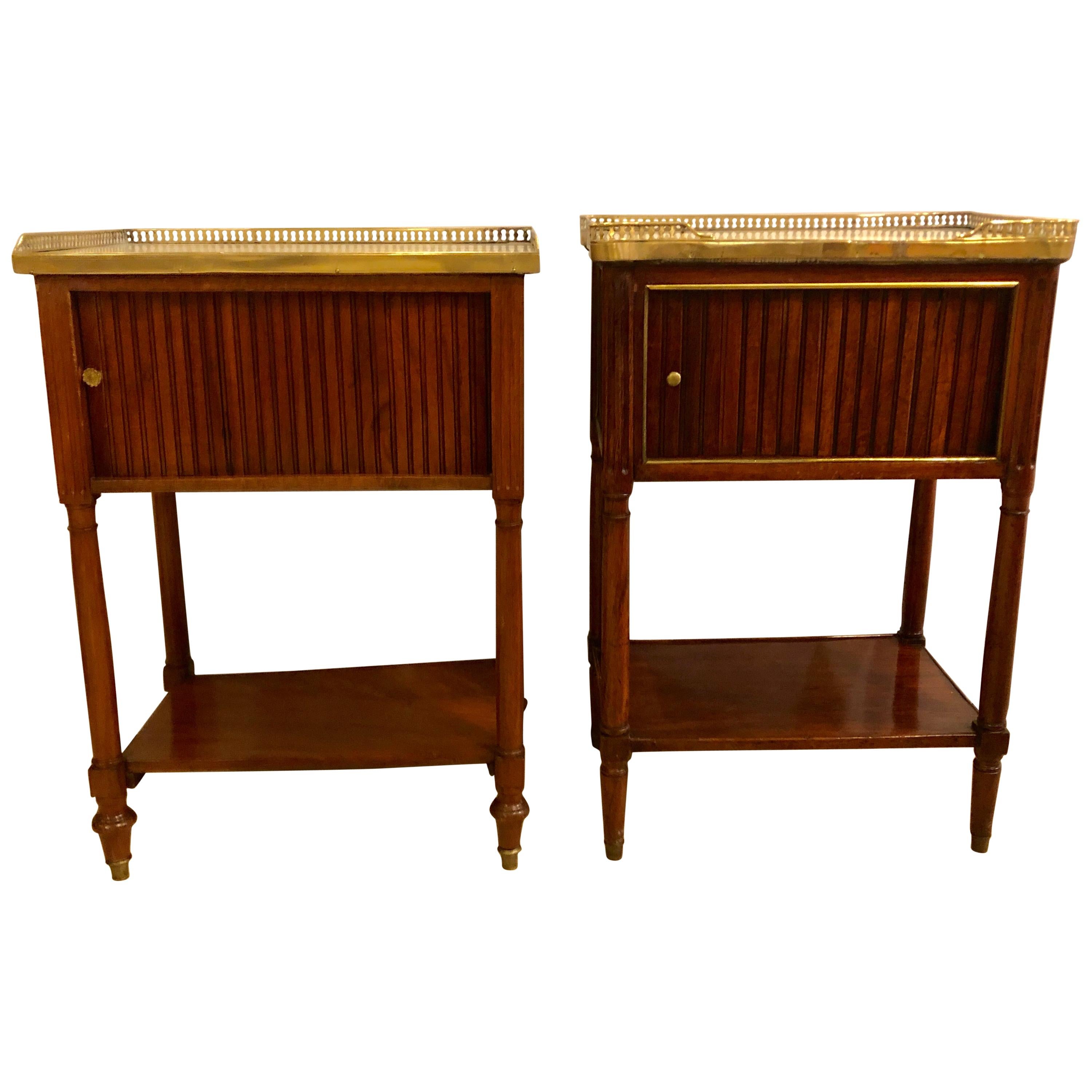 Comparable Pair of Smokers Cabinets Nightstands or Tables Maison Jansen Fashion