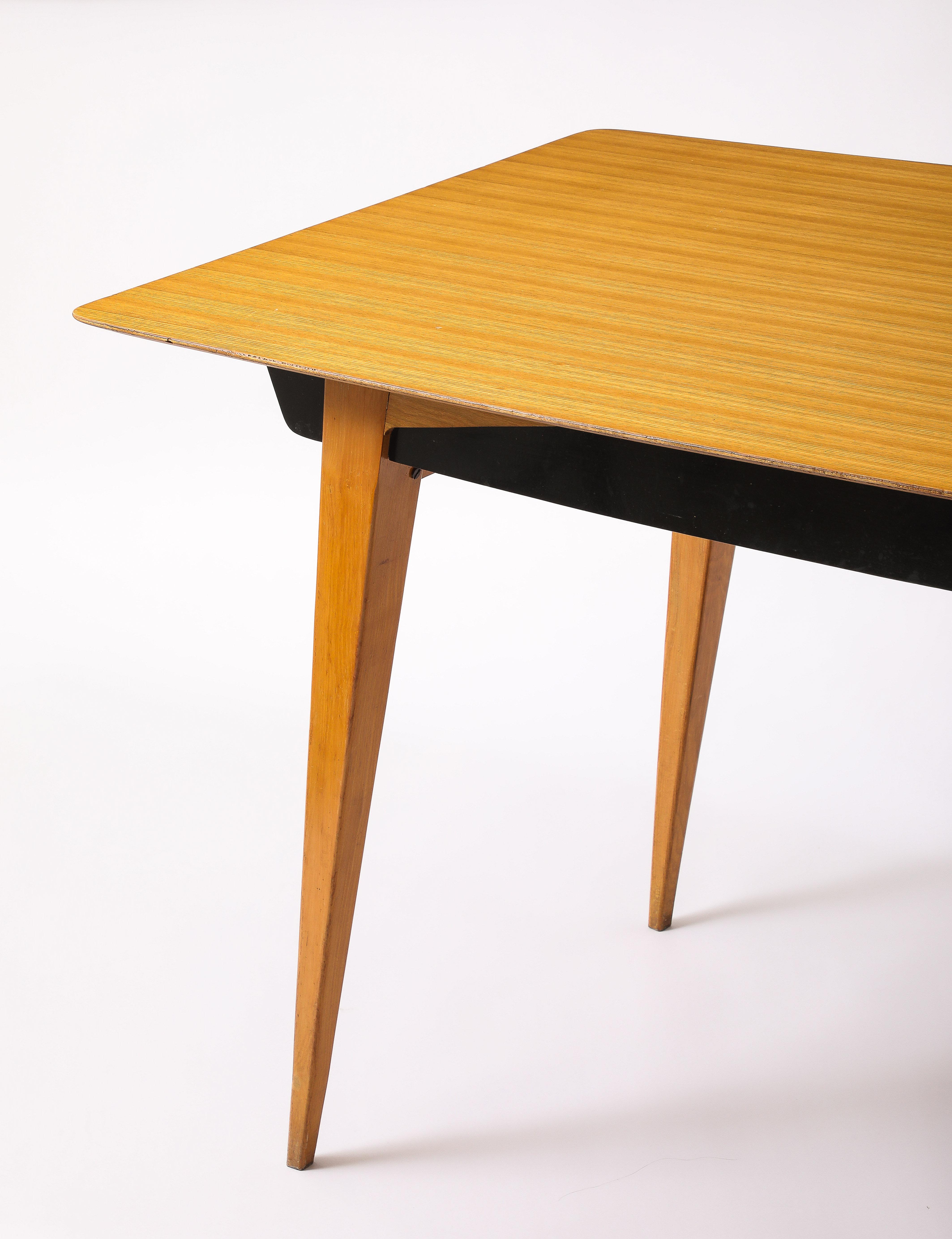 French Compas Dining Table, France 1950's For Sale