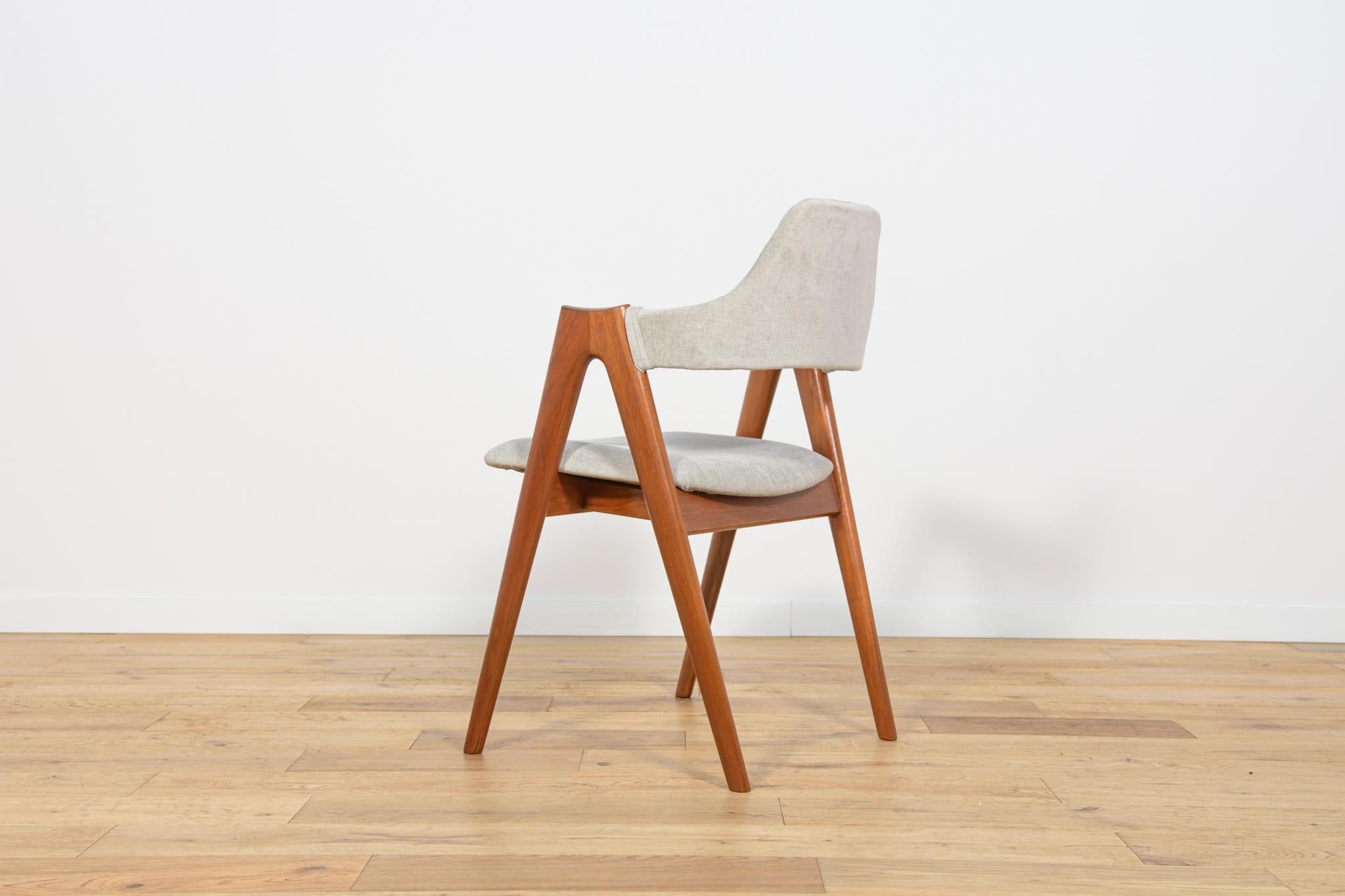 Compass Dining Chairs by Kai Kristiansen for SVA Møbler, 1960s, Set of 4 For Sale 2