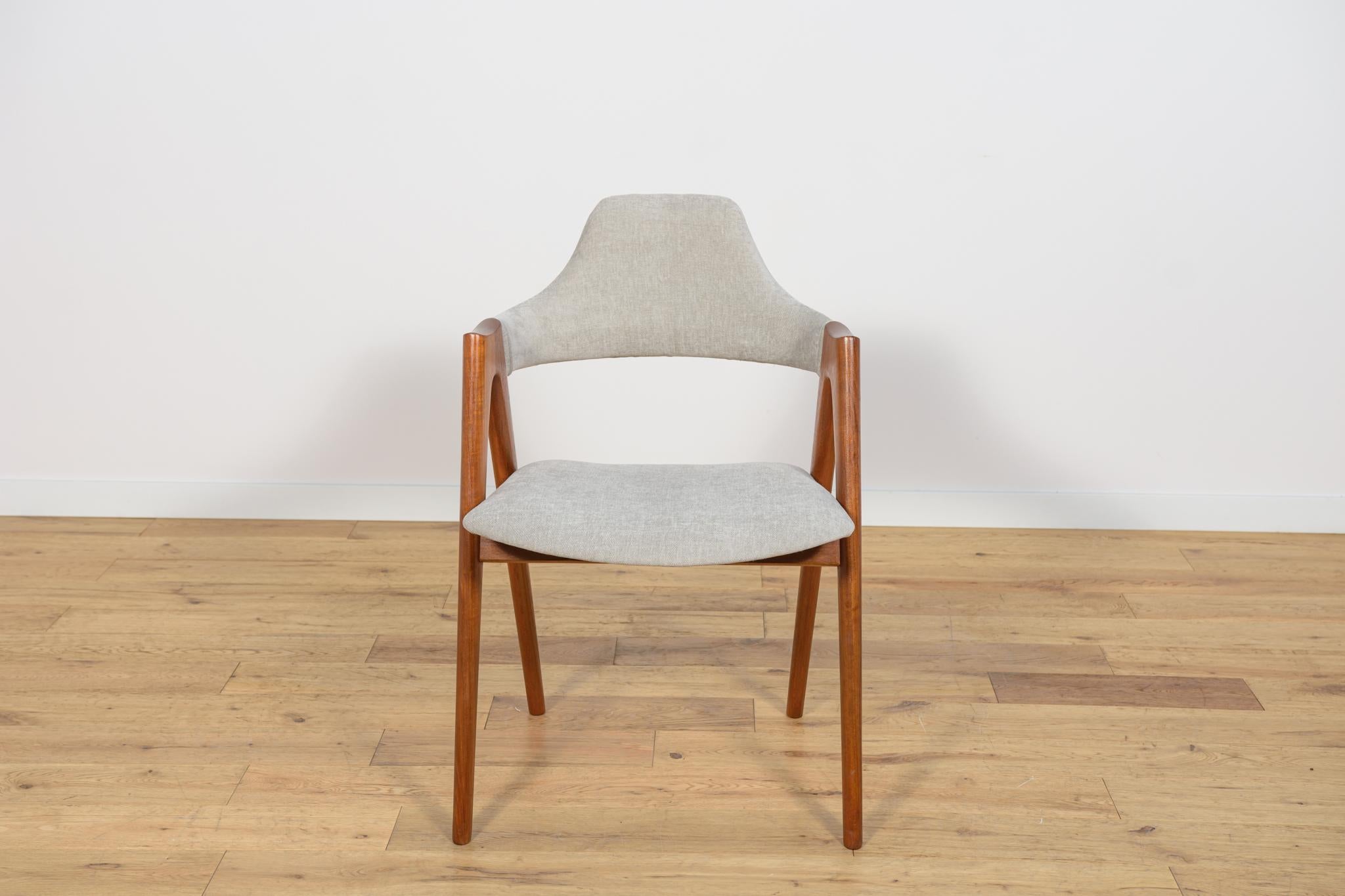 Mid-20th Century Compass Dining Chairs by Kai Kristiansen for SVA Møbler, 1960s, Set of 4 For Sale