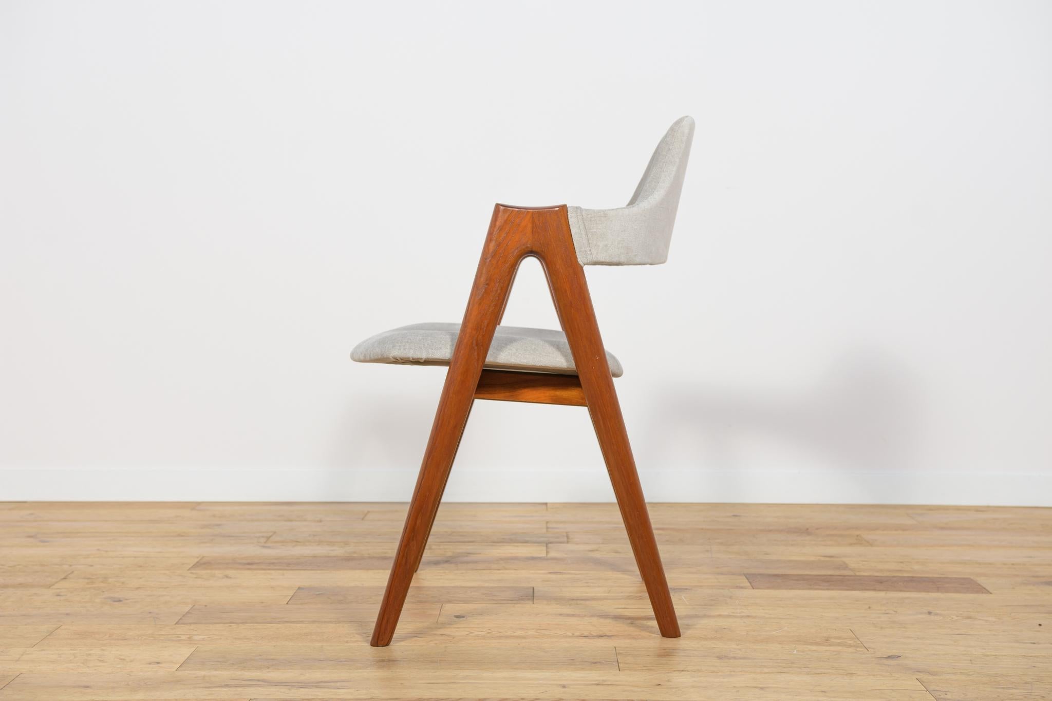 Compass Dining Chairs by Kai Kristiansen for SVA Møbler, 1960s, Set of 4 For Sale 1