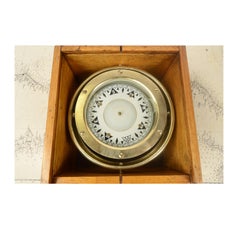1900s Sestrel  Antique Nautical Magnetic Compass in its Original Wooden Box