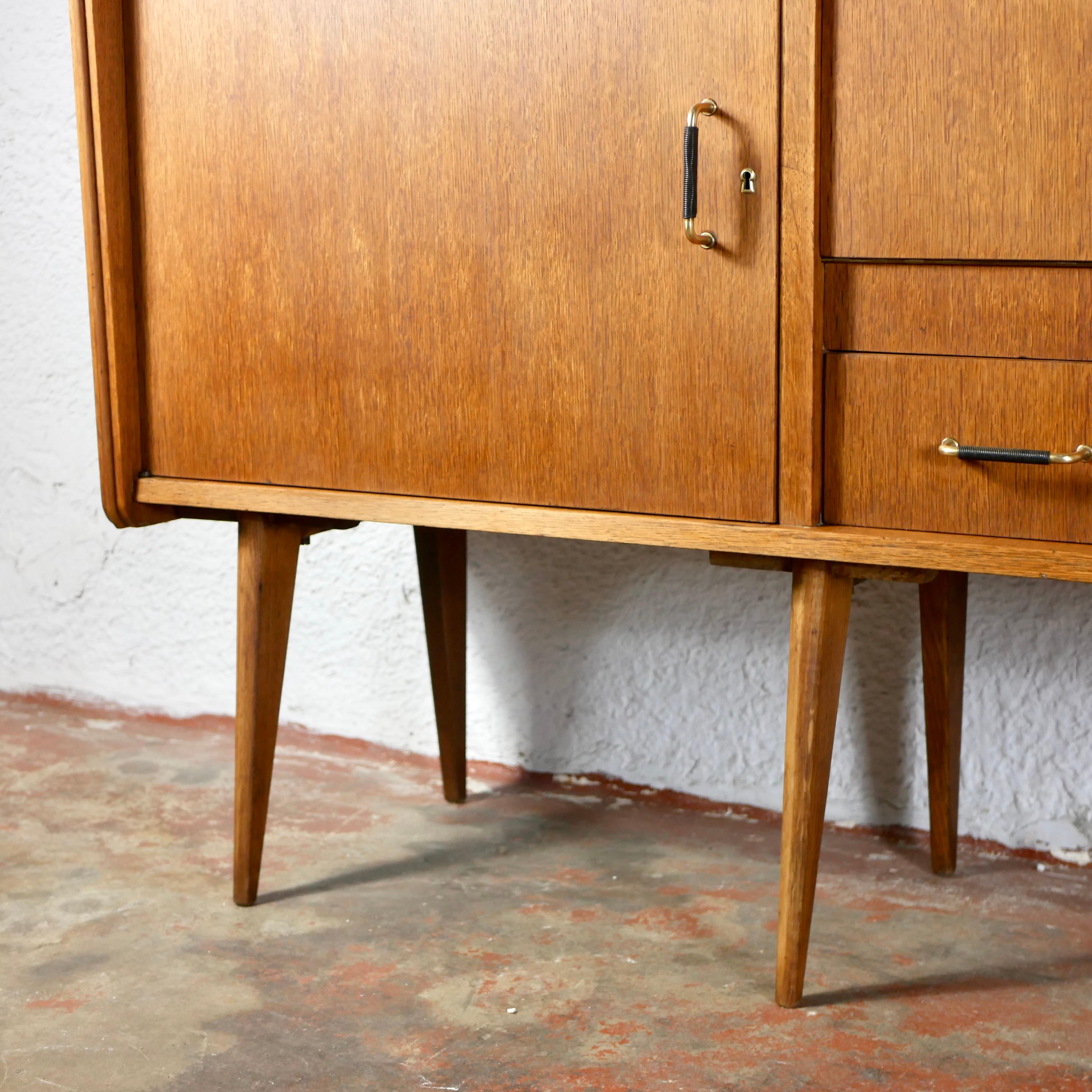 Enfilade haut à pieds de boussole français de Sam, années 1950-60 4