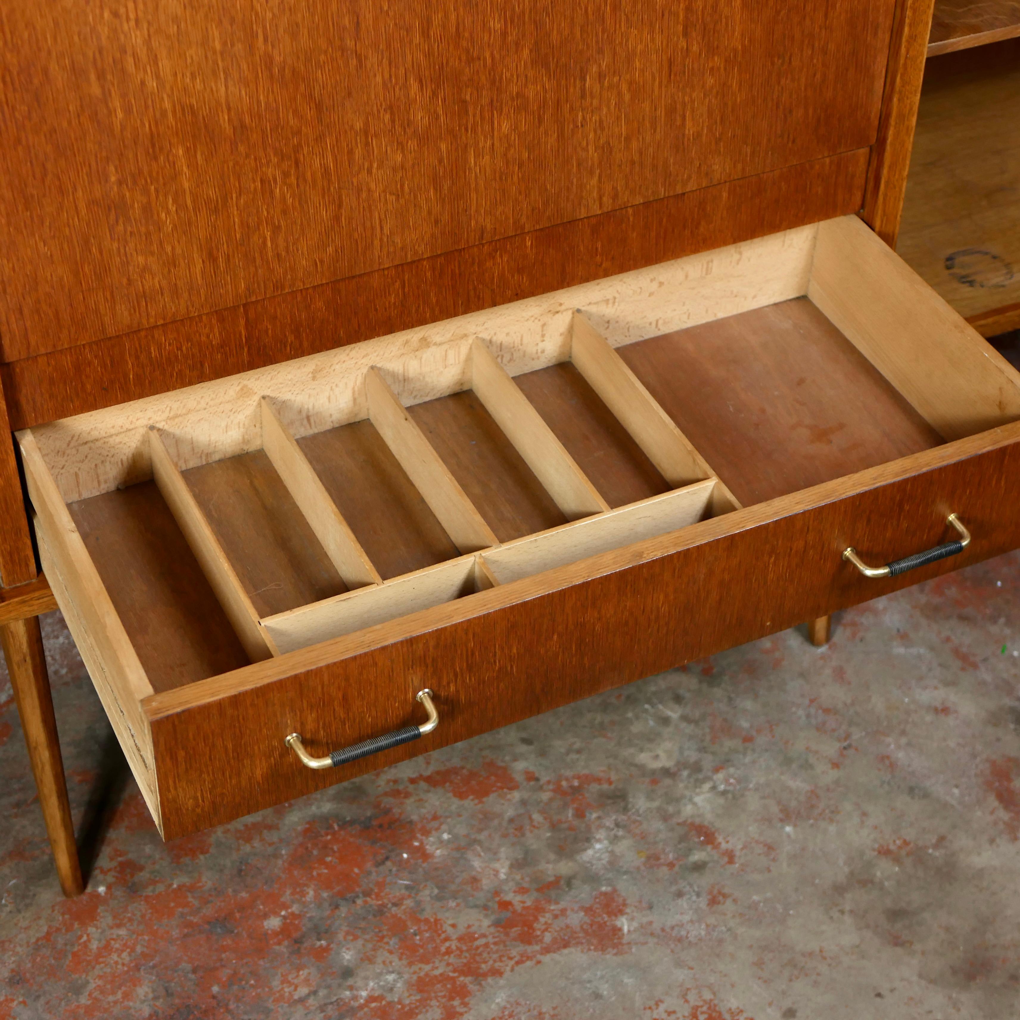 Enfilade haut à pieds de boussole français de Sam, années 1950-60 9