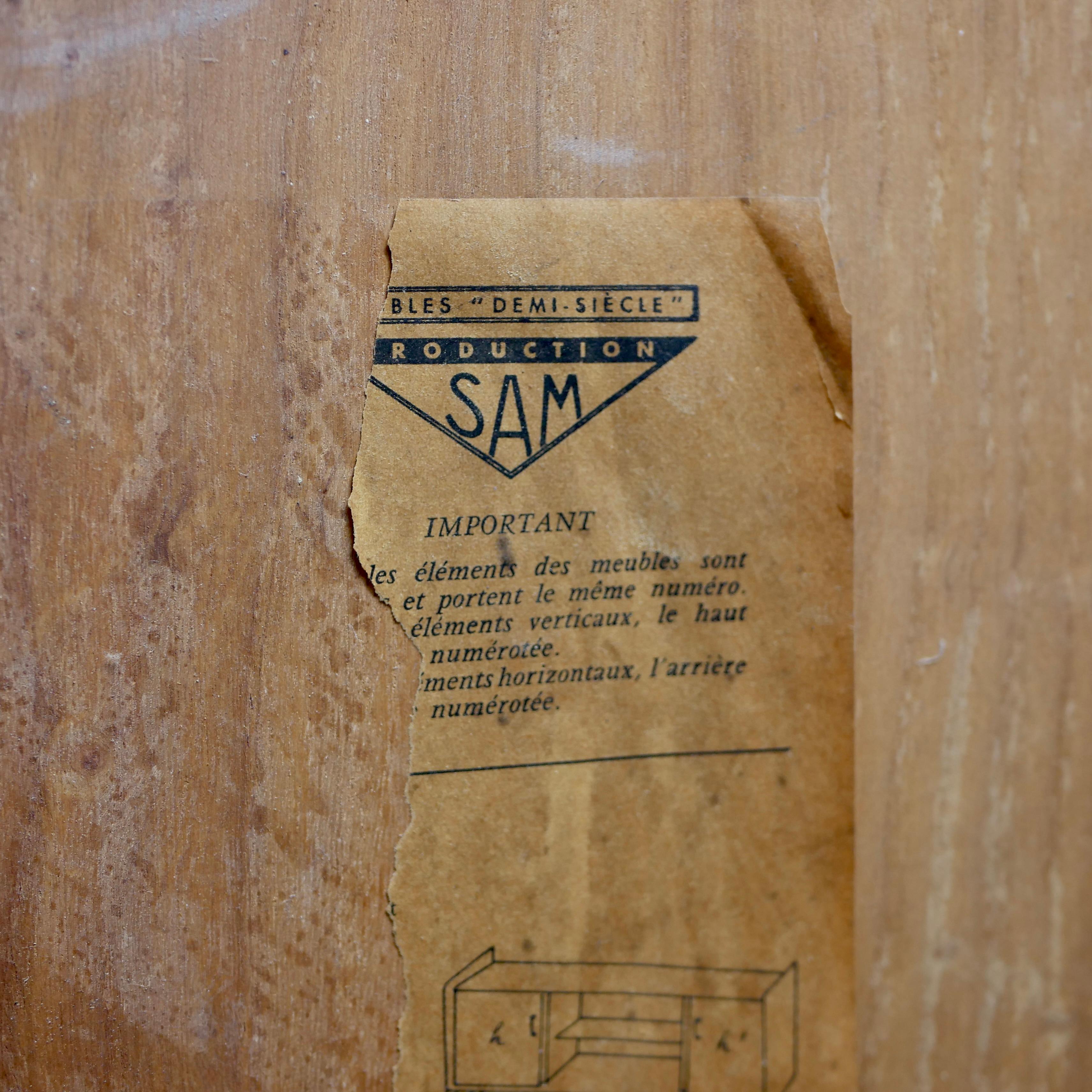 Enfilade haut à pieds de boussole français de Sam, années 1950-60 10