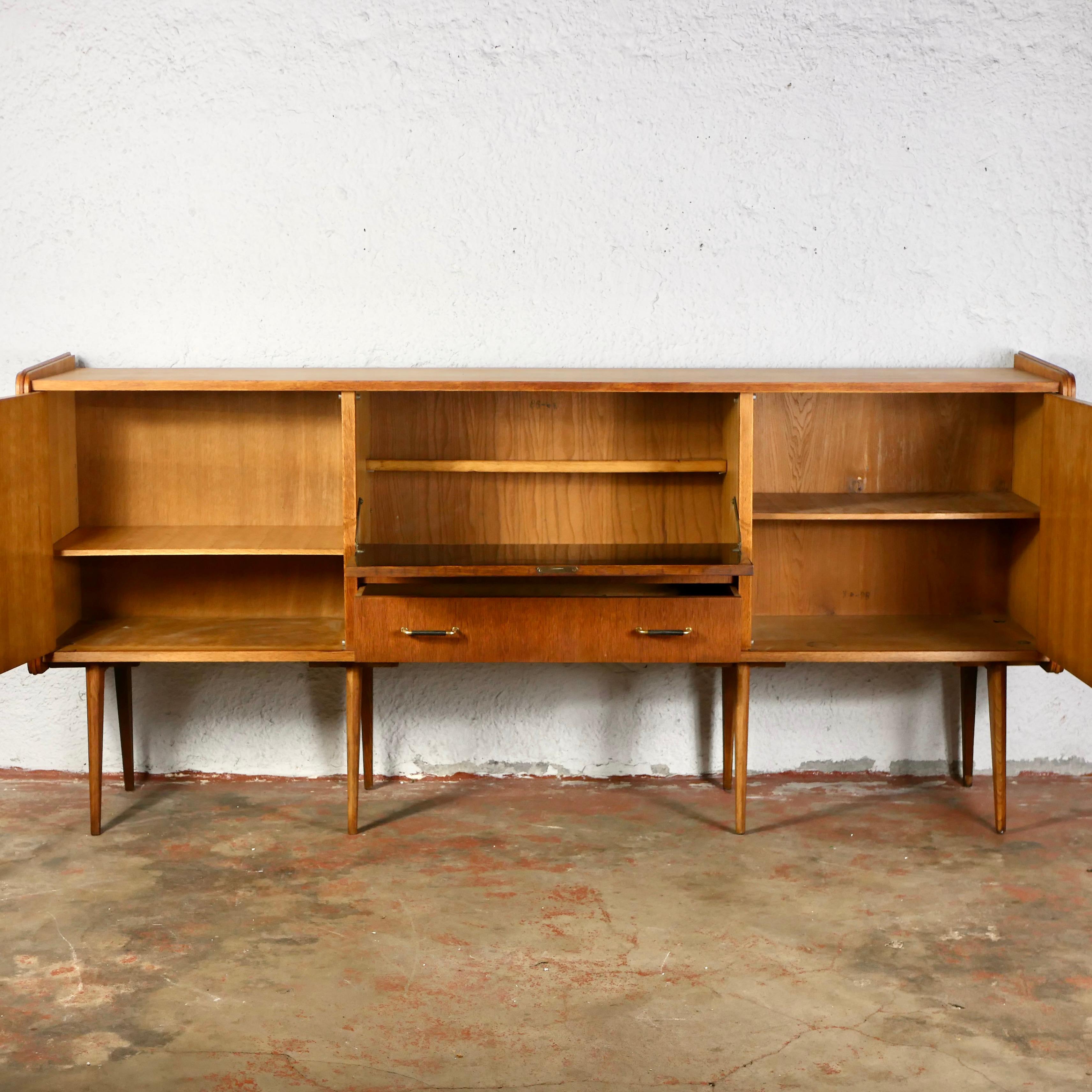 Enfilade haut à pieds de boussole français de Sam, années 1950-60 2