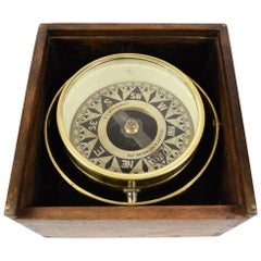 Vintage Compass Lilley & Reynolds Ltd London Made in 1930s in Its Original Wooden Box