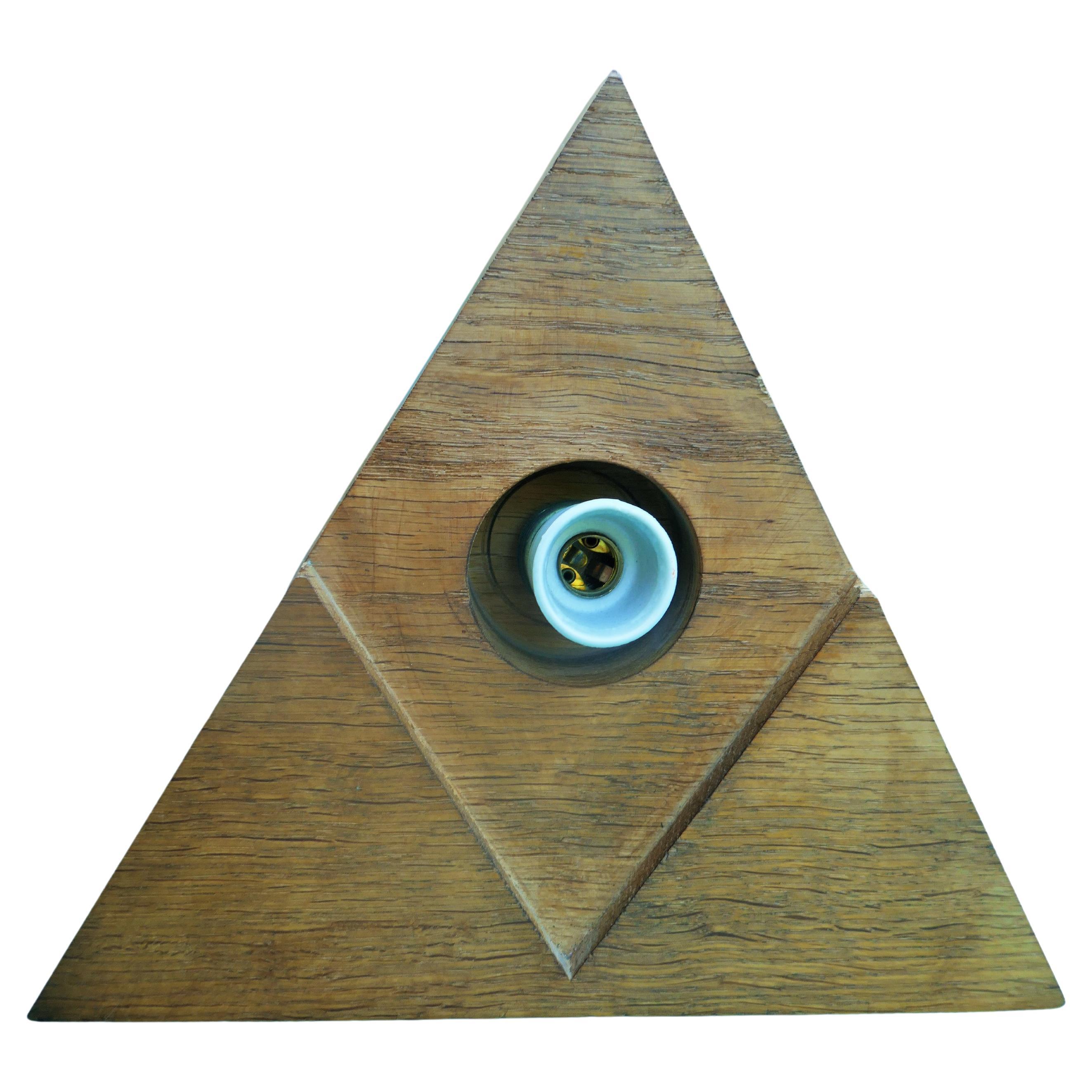 Modern Compass or Masonic symbol table lamp - Iter Massoni For Sale