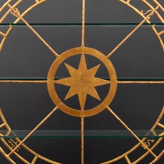 Compass Rose & Zodiac Vitrine / Etagere Attributed to Hermes, Paris Hermes Store