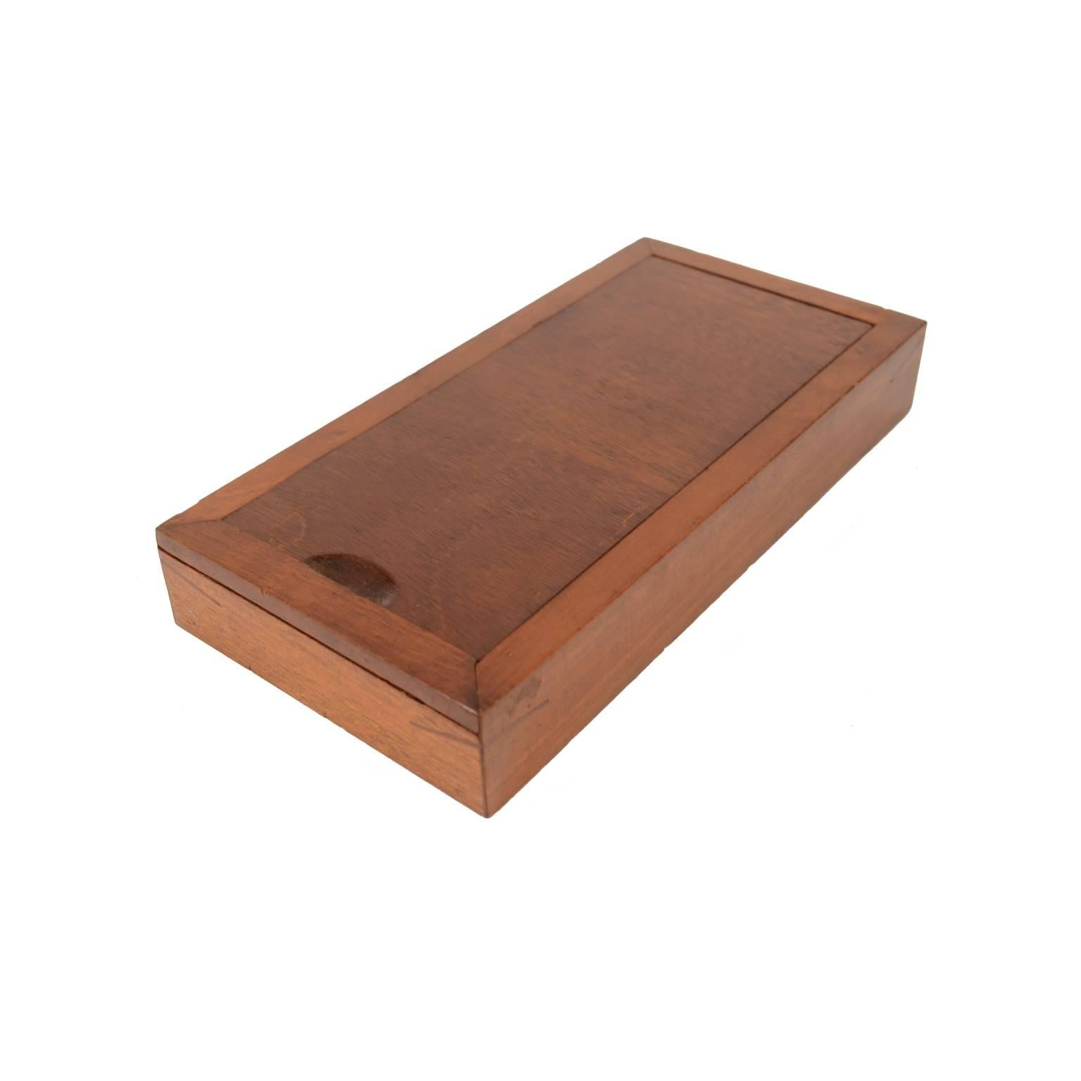 Compass Used in Topography, Brass, in Its Original Mahogany Box with Slit Cover 7