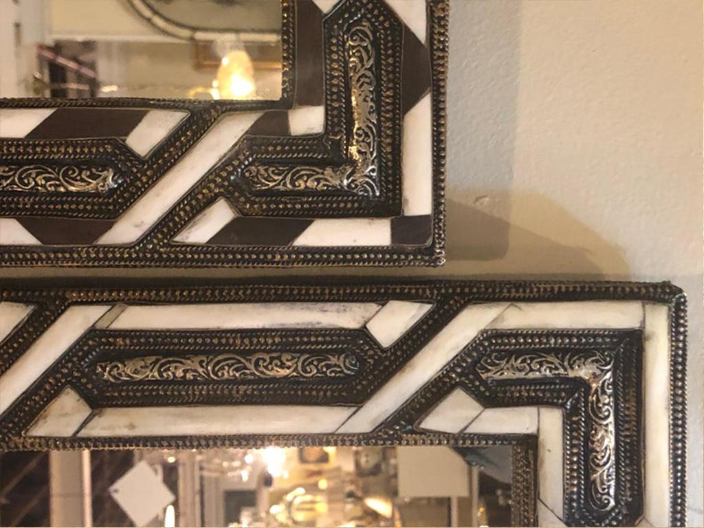 Late 20th Century Compatible Console Mirrors in Hollywood Regency Style