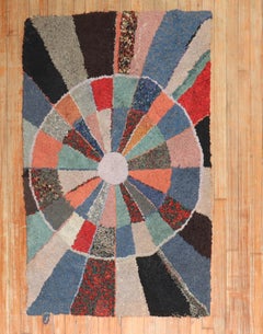 Compelling American Hooked Scatter Size Rug