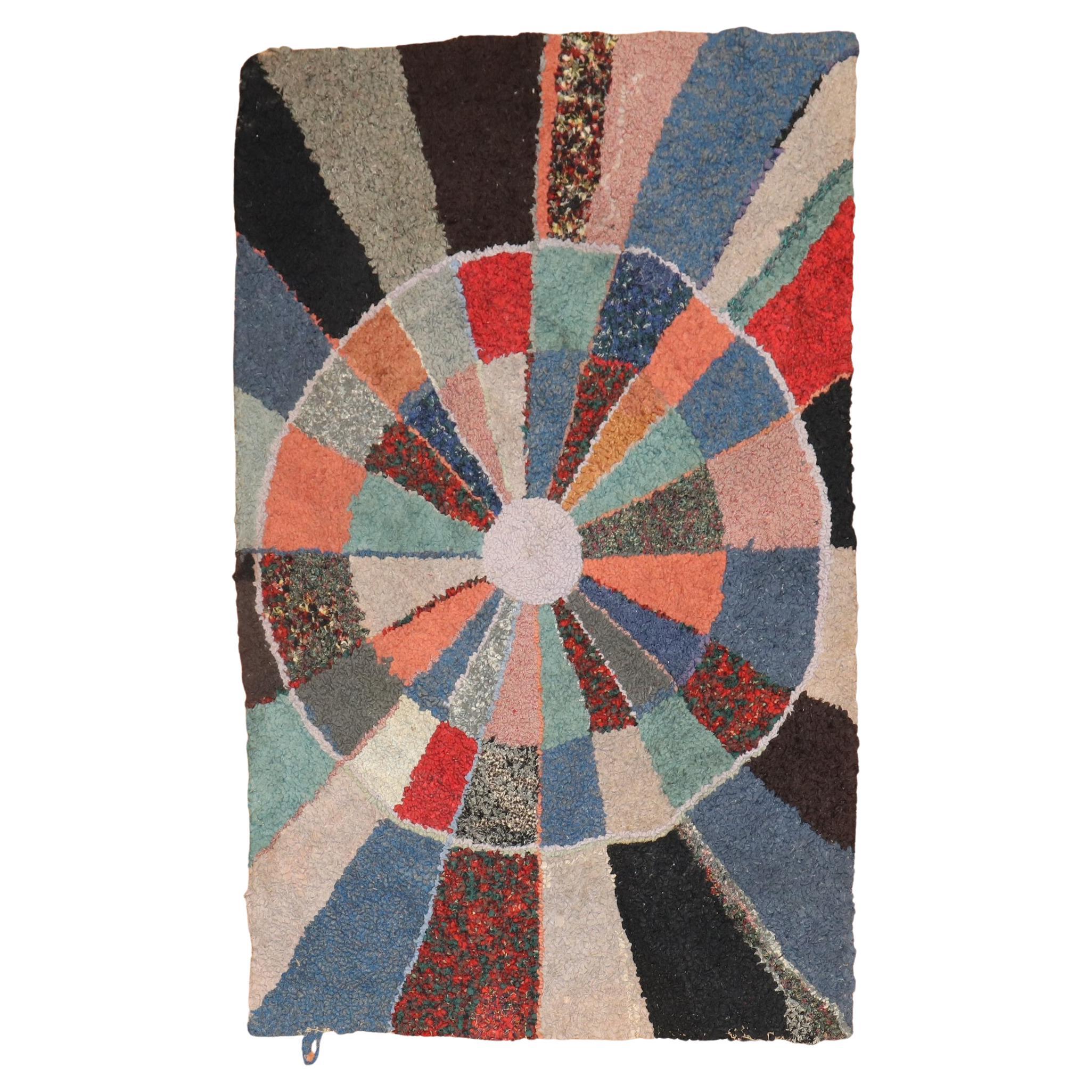 Compelling American Hooked Scatter Size Rug