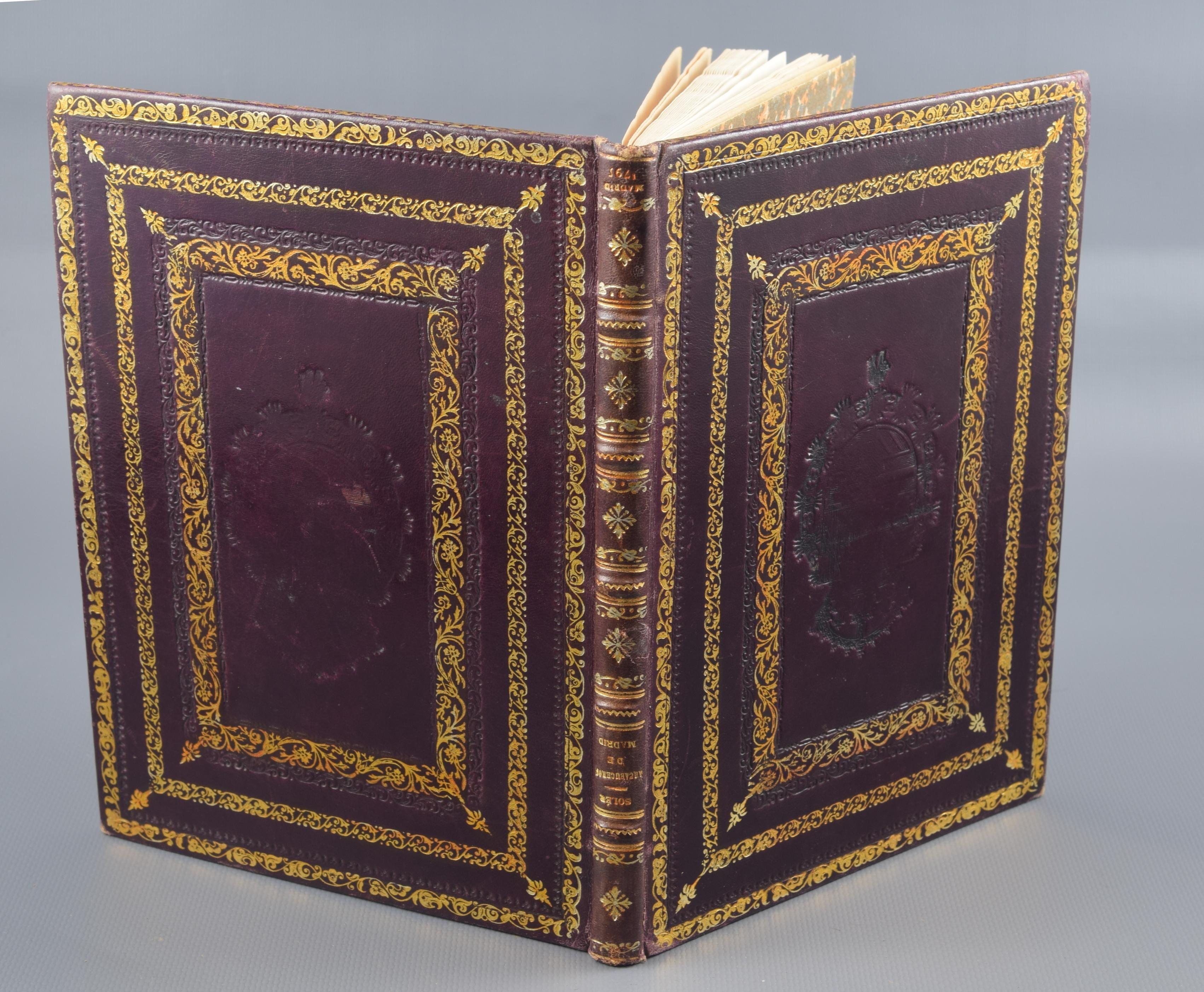 Historical summary of the arcabuceros of Madrid ... Soler, Isidro (fl. circa 1795), Madrid, 1795. Original, leather binding. 86 pages perfect state of conservation.
