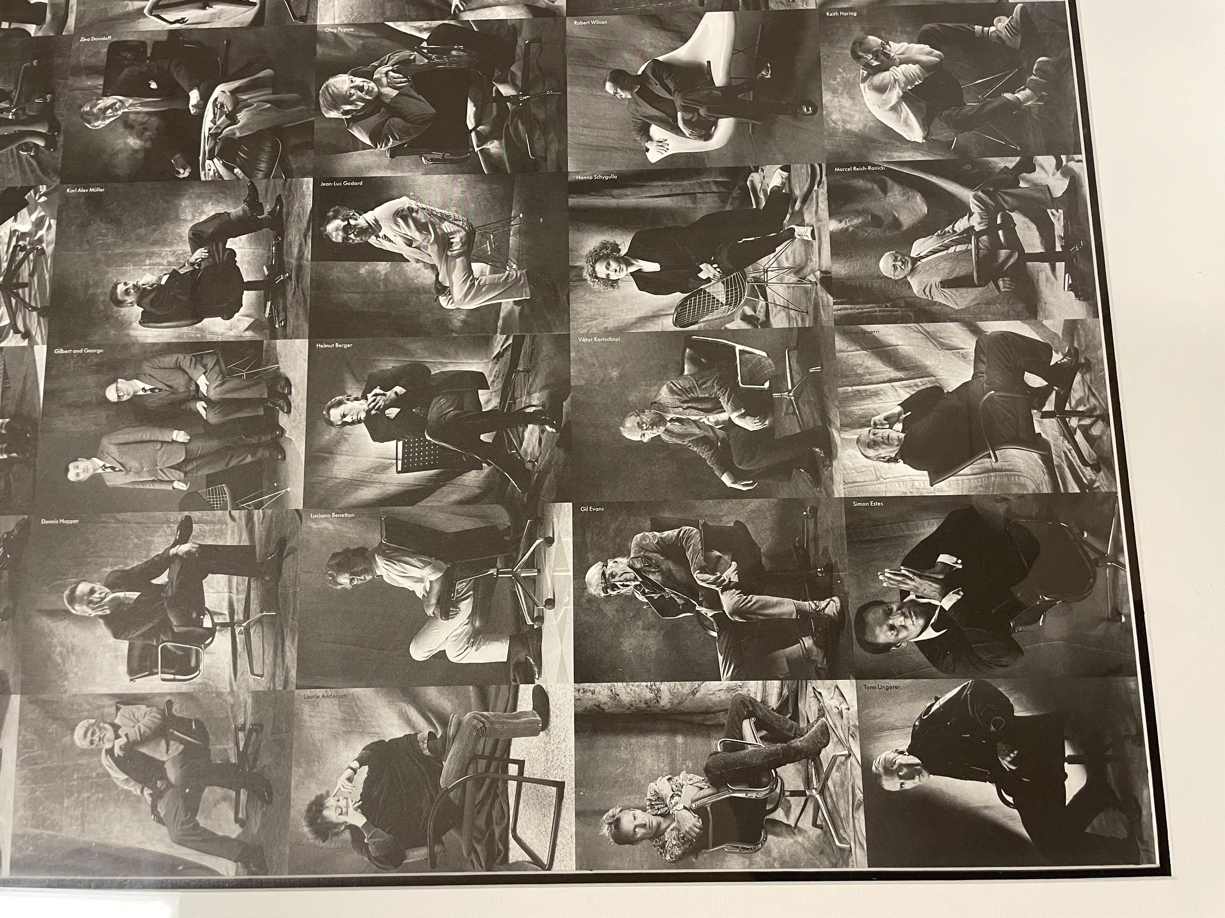 Compilation of Celebrity Photographs in Herman Miller Chairs In Good Condition In Philadelphia, PA